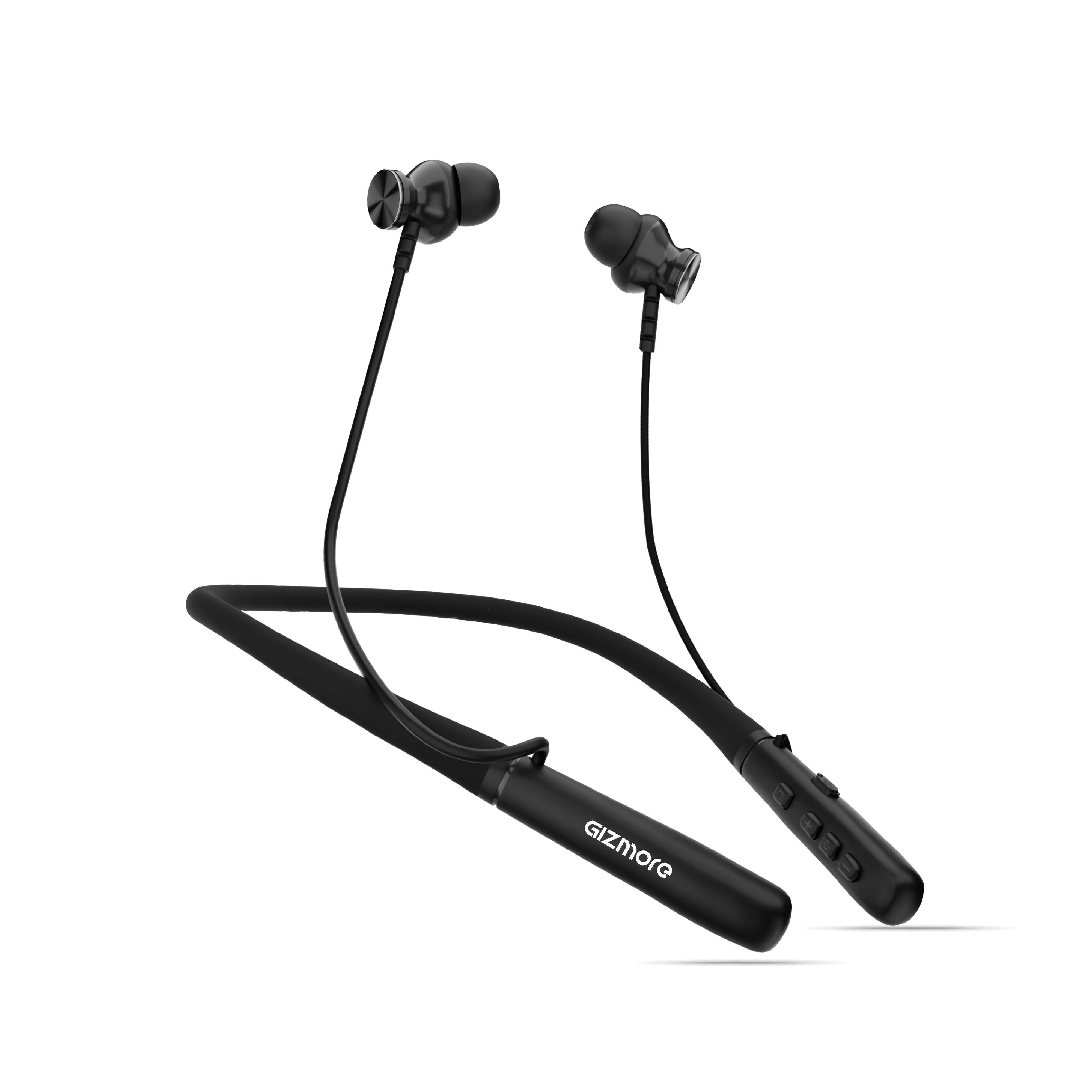 GIZMORE MN231 Silk Wireless Neckband | Magnetic Snap On/Off | USB Type-C Charging | Soft Silicone Neckband | Dedicated Function Keys | Water-Resistant Design | Bluetooth Earphones