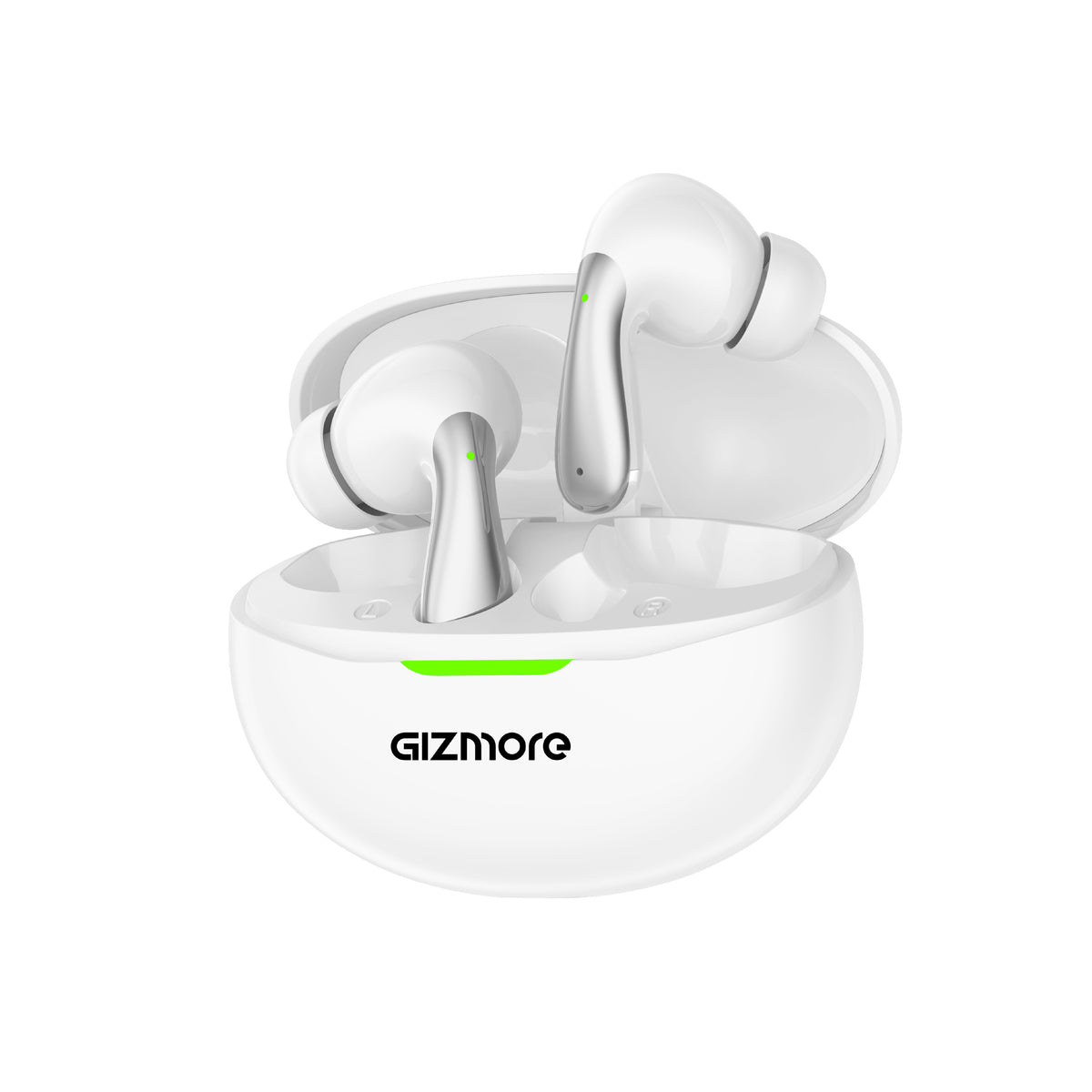 GIZMORE VibePod True Wireless Earbuds with 13mm Dynamic Driver, Up to 35 Hours Playtime, Comfortable Fit & Stylish Oval Design