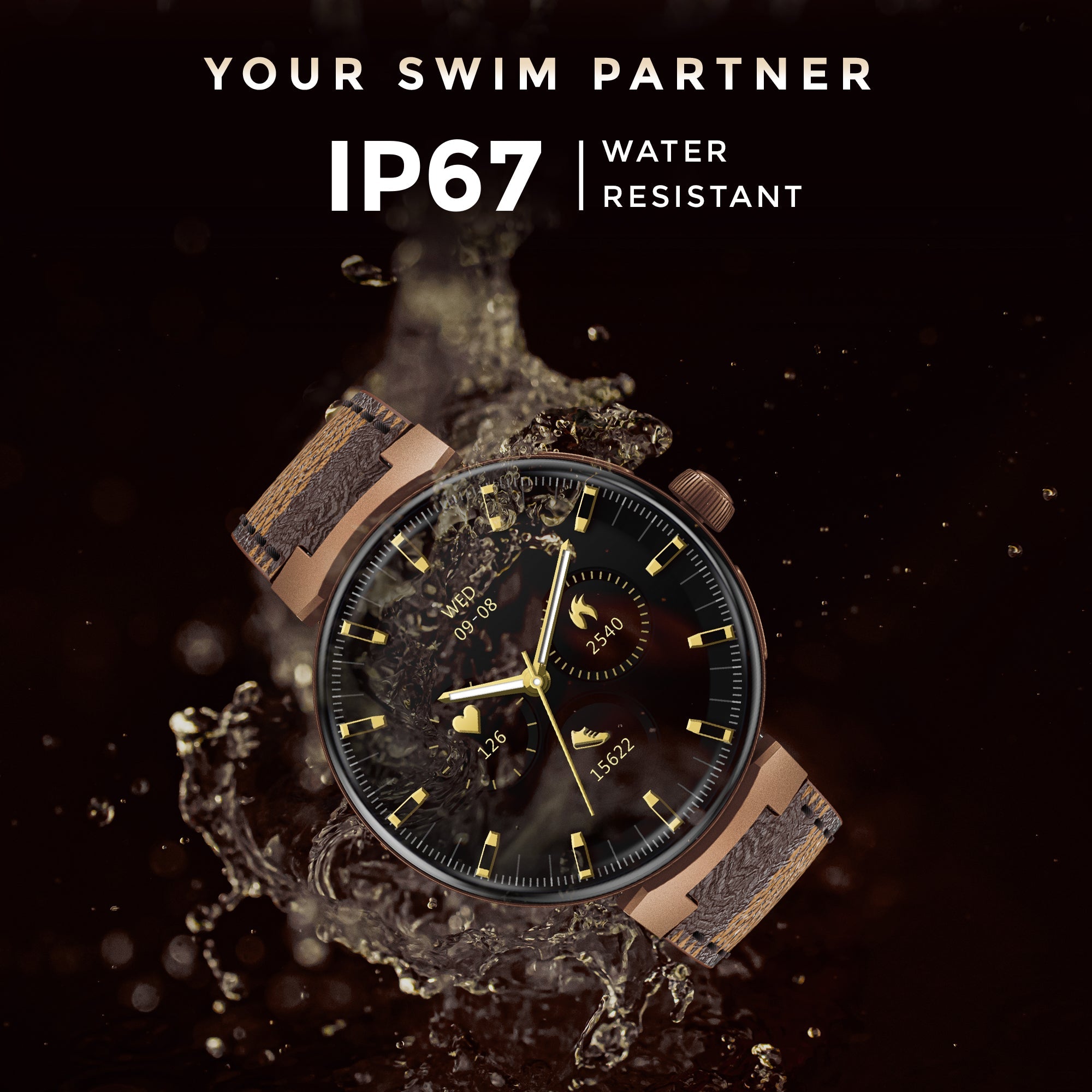 GIZMORE Prime 1.45 Inch (3.6 cm) Amoled Display BT Calling Smartwatch