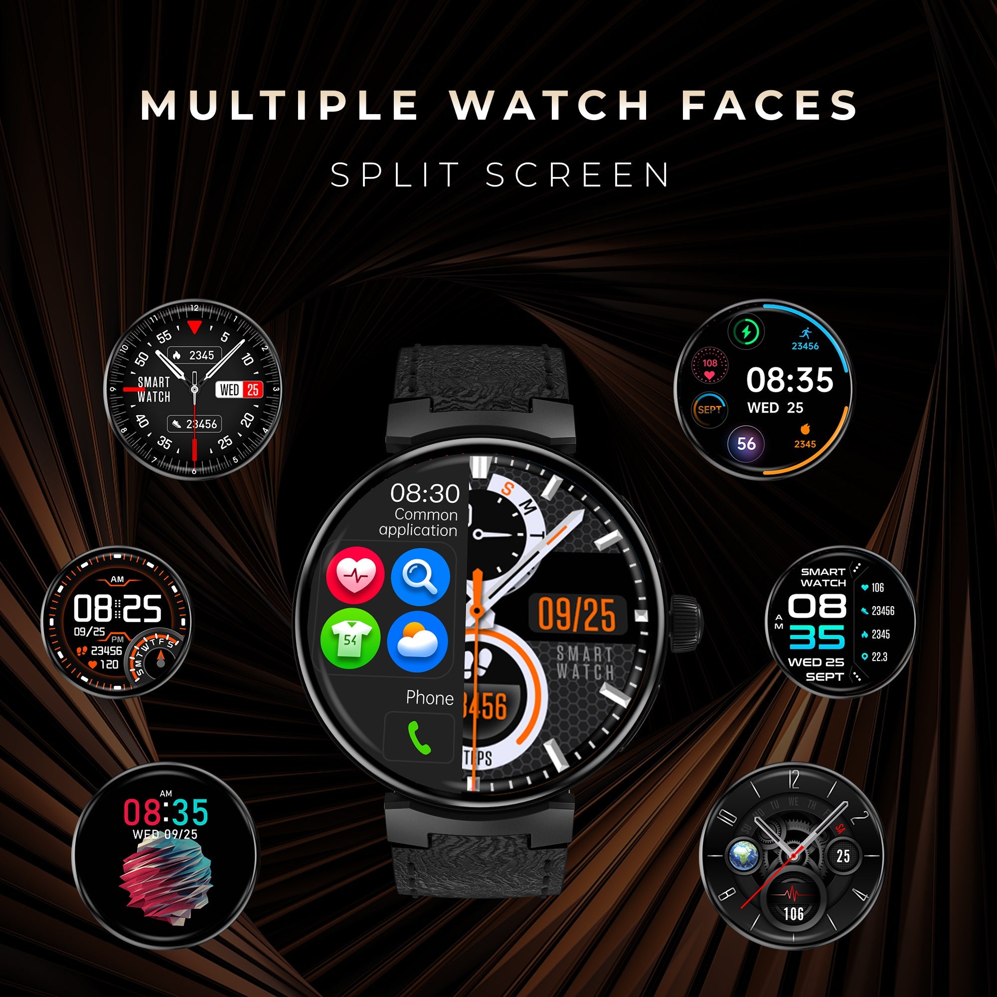 GIZMORE Prime 1.45 Inch (3.6 cm) Amoled Display BT Calling Smartwatch