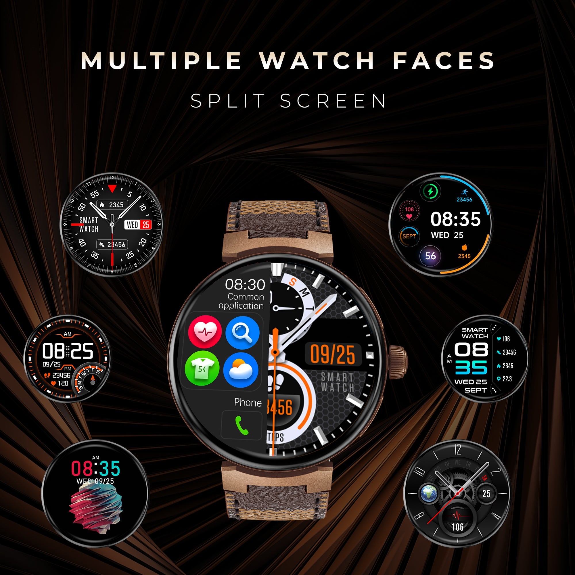 GIZMORE Prime 1.45 Inch (3.6 cm) Amoled Display BT Calling Smartwatch