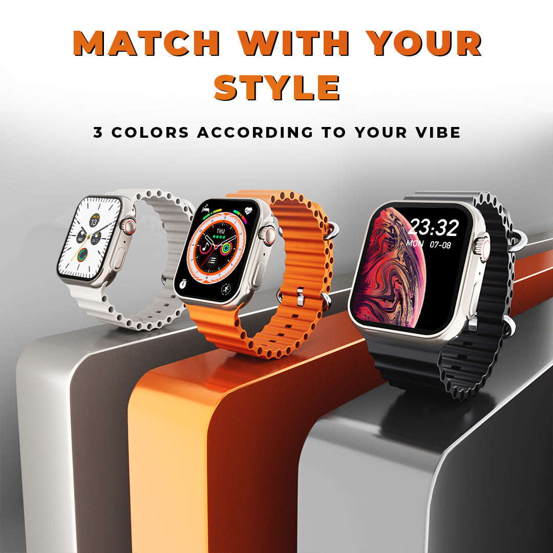 GIZMORE Vogue 1.95 inch (4.85cm) Always-On Display BT Calling Smartwatch