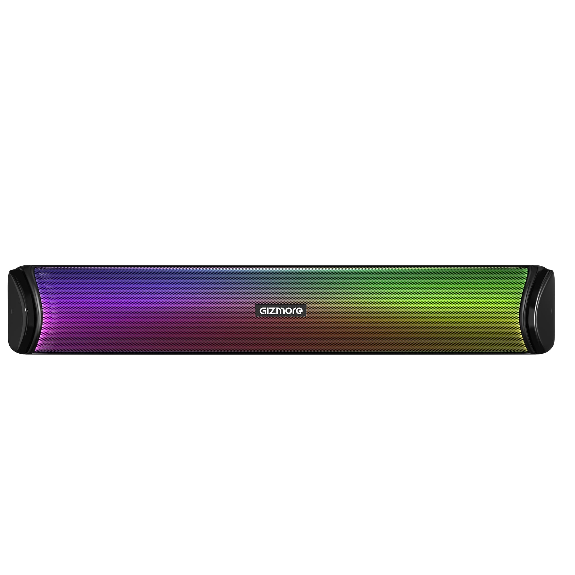 GIZMORE BAR 1600 in-Built RGB Light Bluetooth Soundbar with 16W RMS with Quad Mode & TWS Function, Upto 5 Hours Playback, BT Version 5.0 & Multi Connectivity