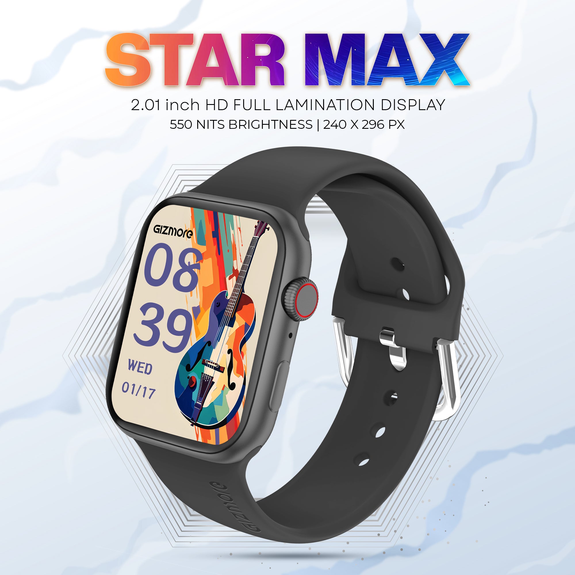 GIZMORE STARMAX 2.01 inch (5.8cm) Full Lamination Display with 240*296 px