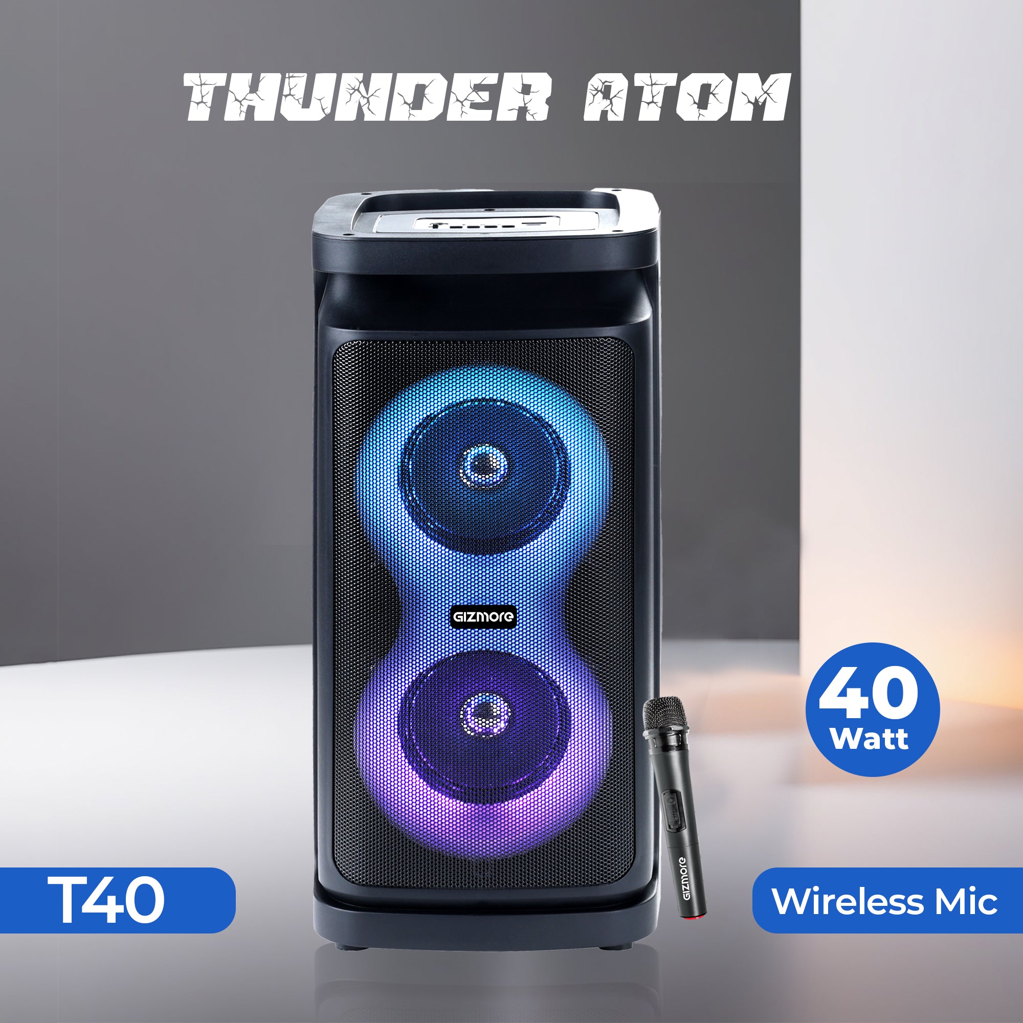 GIZMORE 40W Thunder ATOM Party Speaker