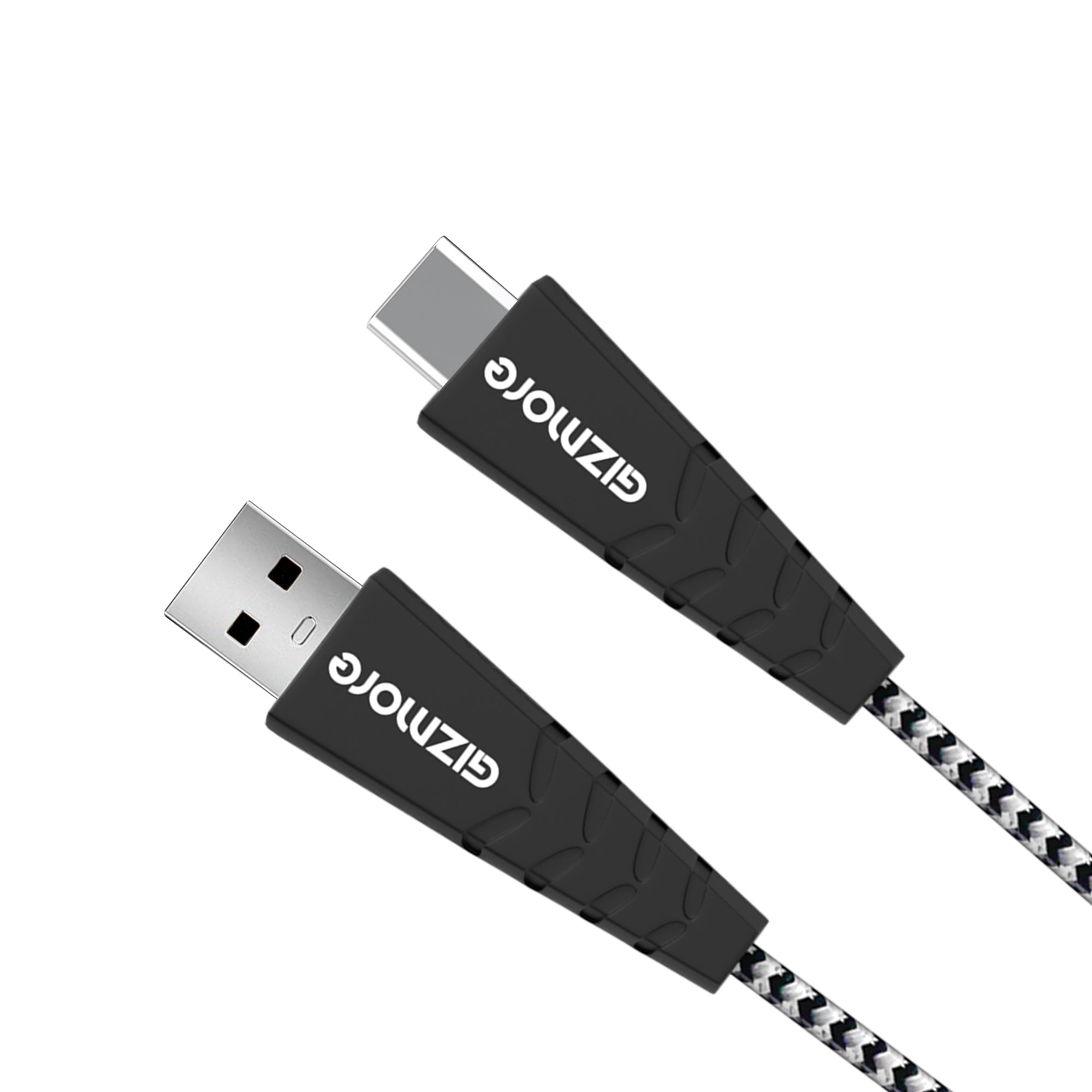 WC 122 USB to Type C Braided Data Cable, 3A & 22W Fast Charging, 1M Durable, Tangle-Free, Compatible with Smart Phones, Tablets, and Other accessories
