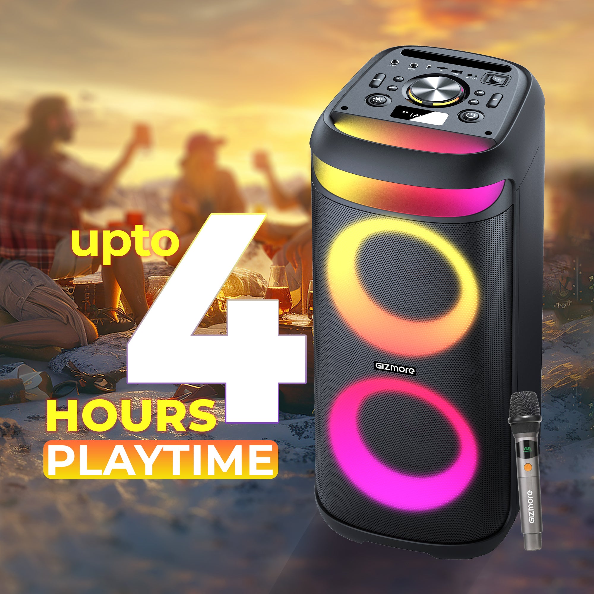 GIZMORE 140W THUNDER PRO T140 Party Speaker