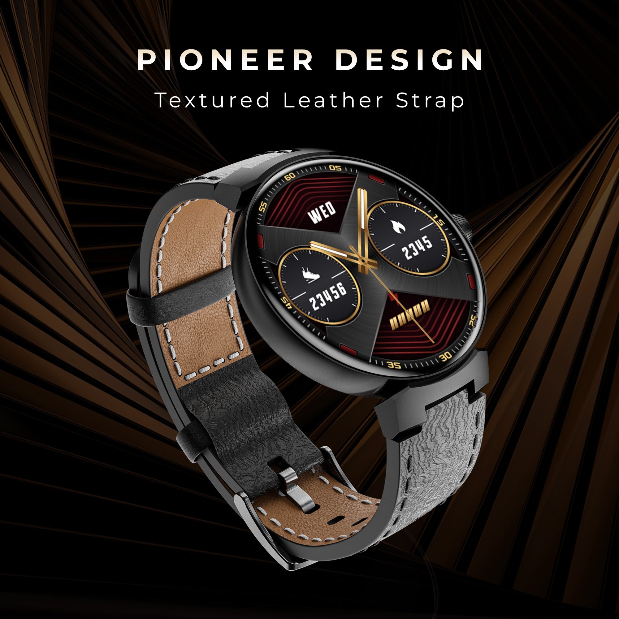 GIZMORE Prime 1.45 Inch (3.6 cm) Amoled Display BT Calling Smartwatch