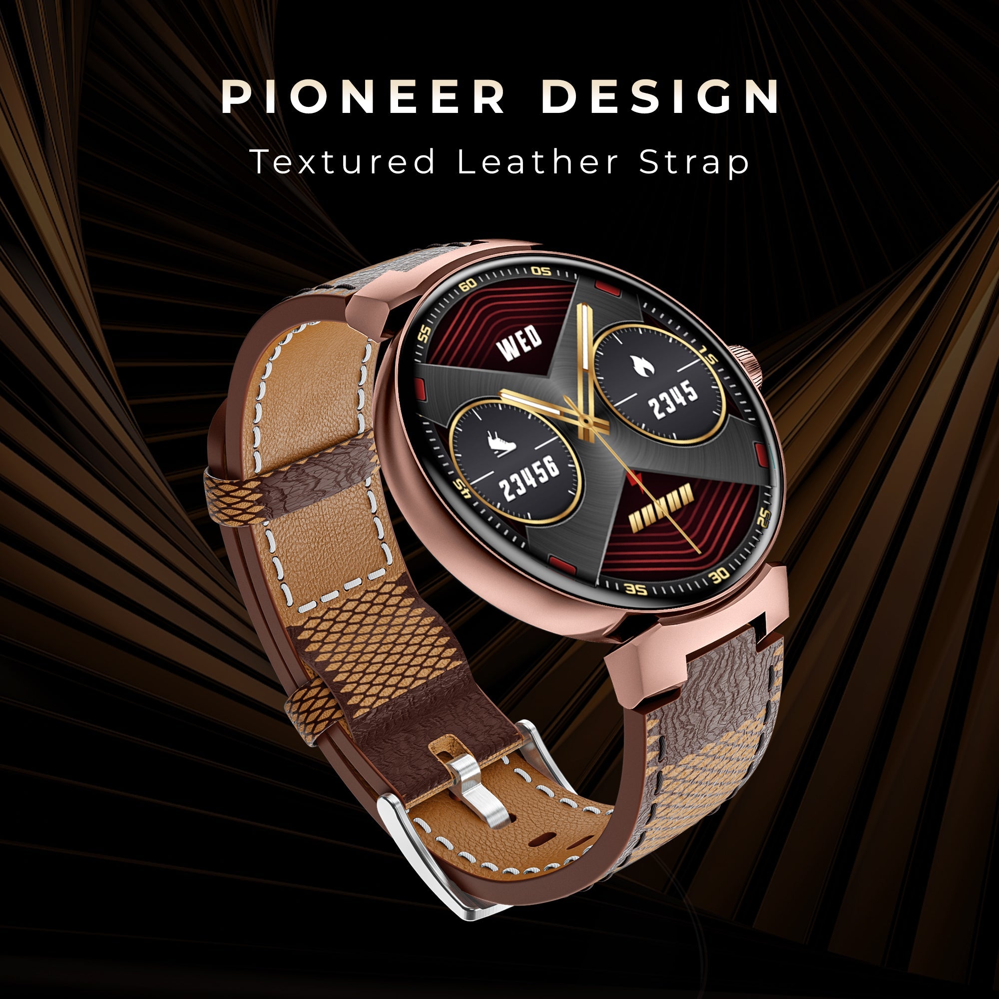 GIZMORE Prime 1.45 Inch (3.6 cm) Amoled Display BT Calling Smartwatch