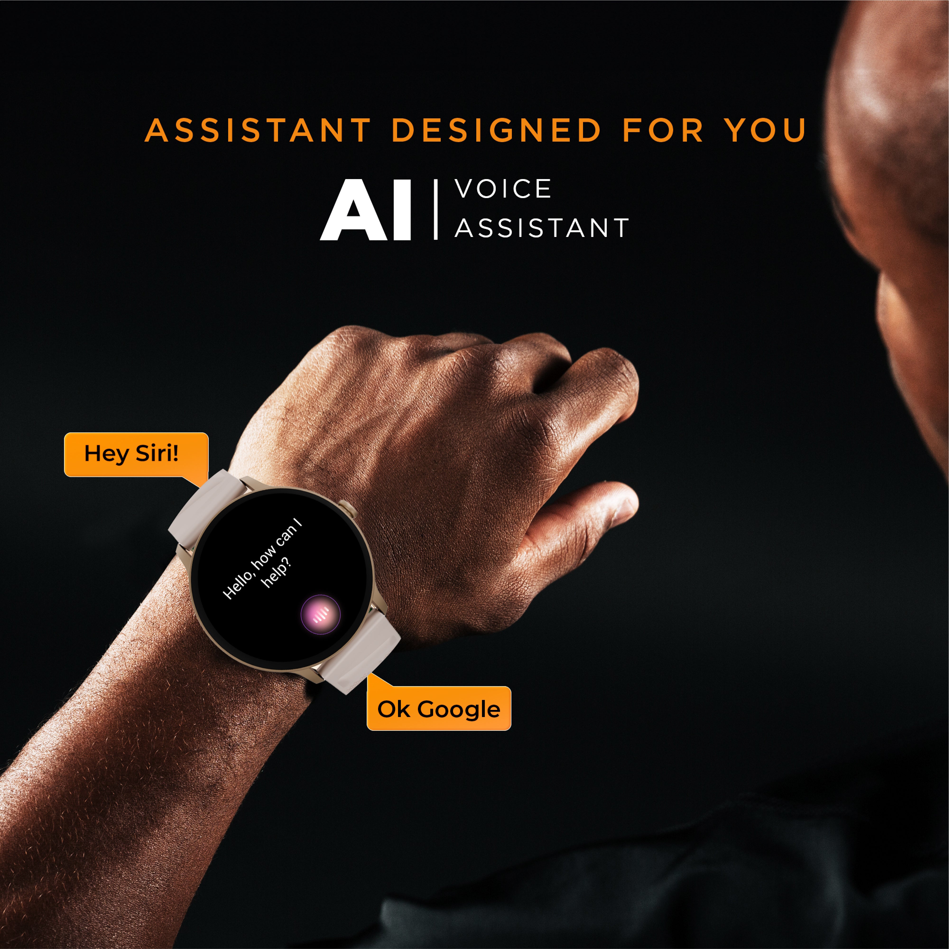 Gizmore Gizfit 984 Orbit Z Smartwatch with 1.39” Round Display, Bluetooth Calling, Voice Assistant, Hindi Language Support, Multi Sports Mode, Heart Rate Monitor, Custom Watch Faces, Zinc Alloy Body – Upto 7 days* working time