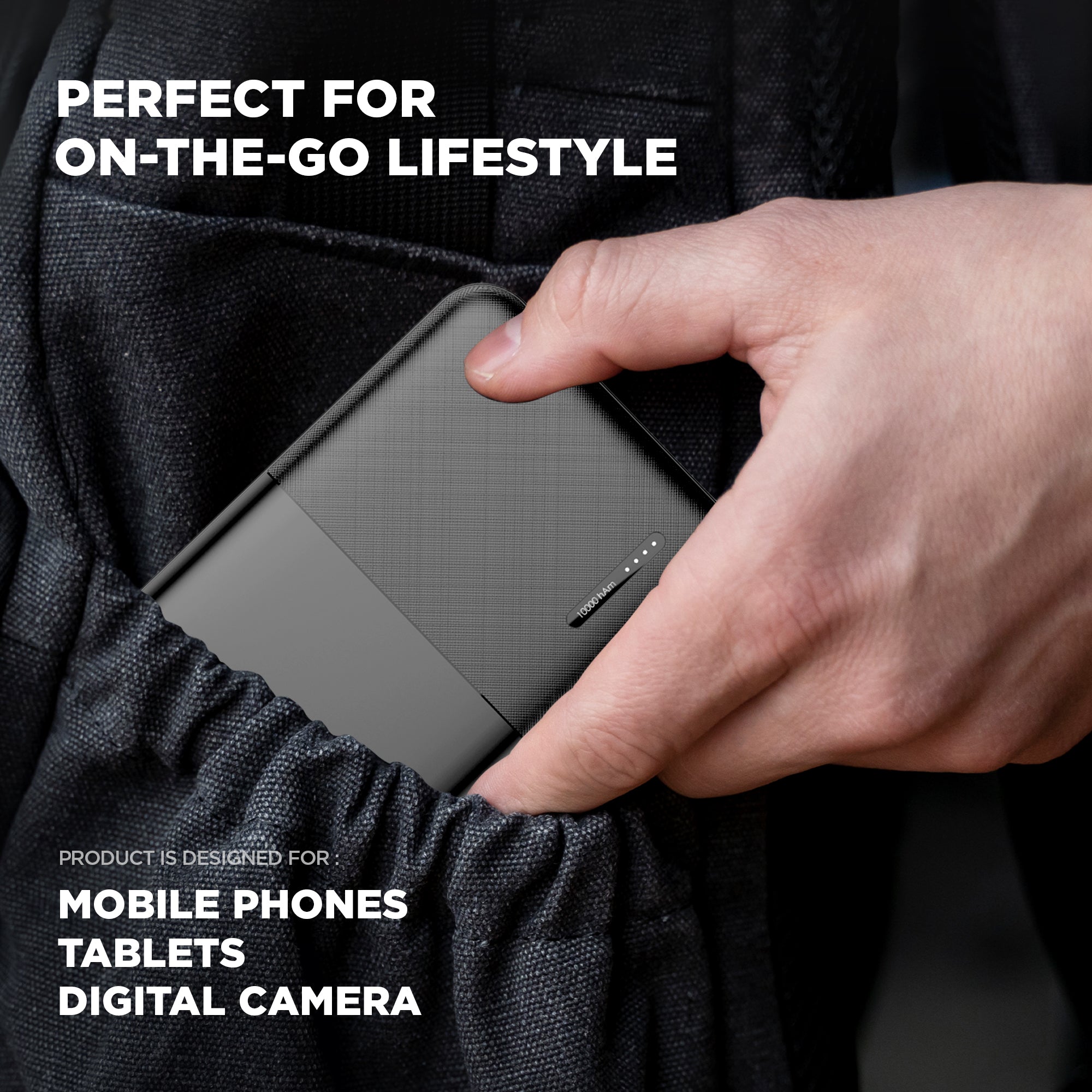 GIZMORE PD10KP11 10000mAh Li-Polymer Mini Power Bank