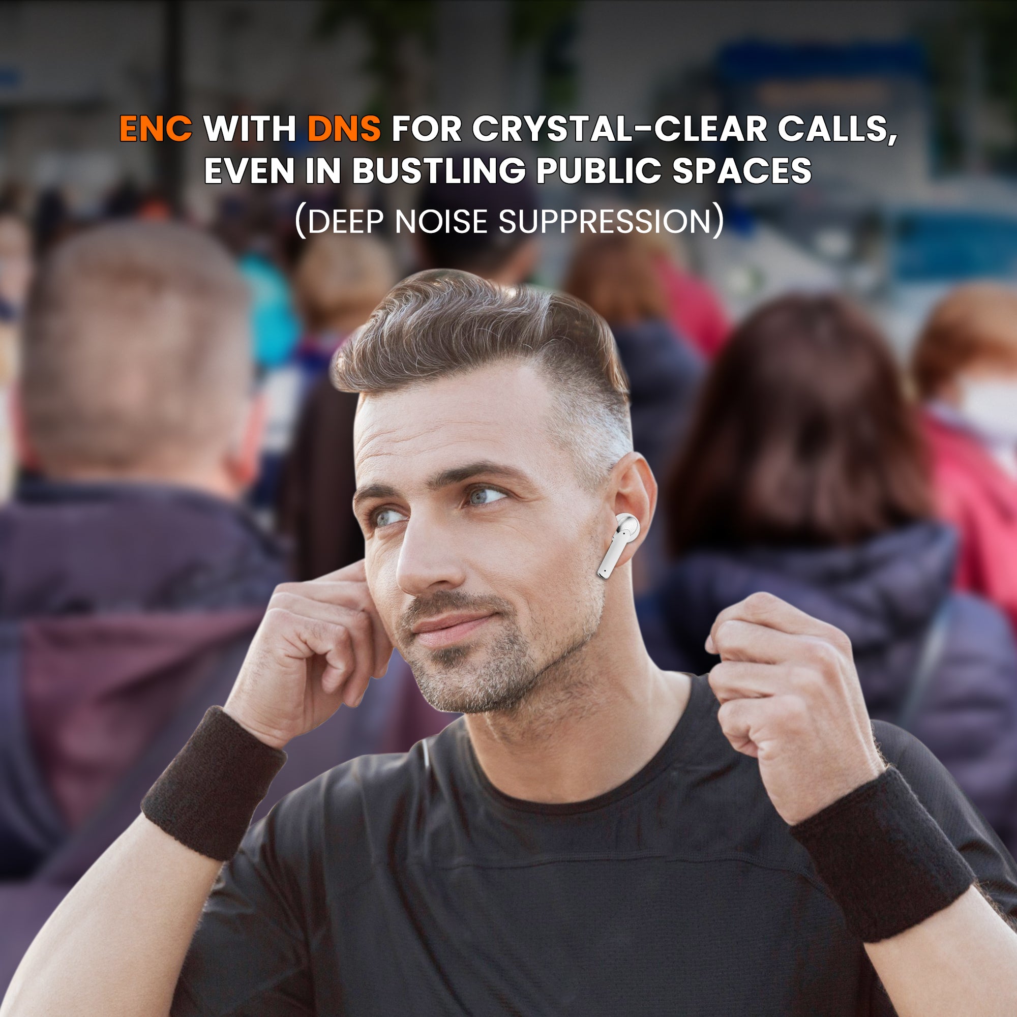 GIZMORE ELITE 852 ANC with 36dB Type-C Fast Charging TWS