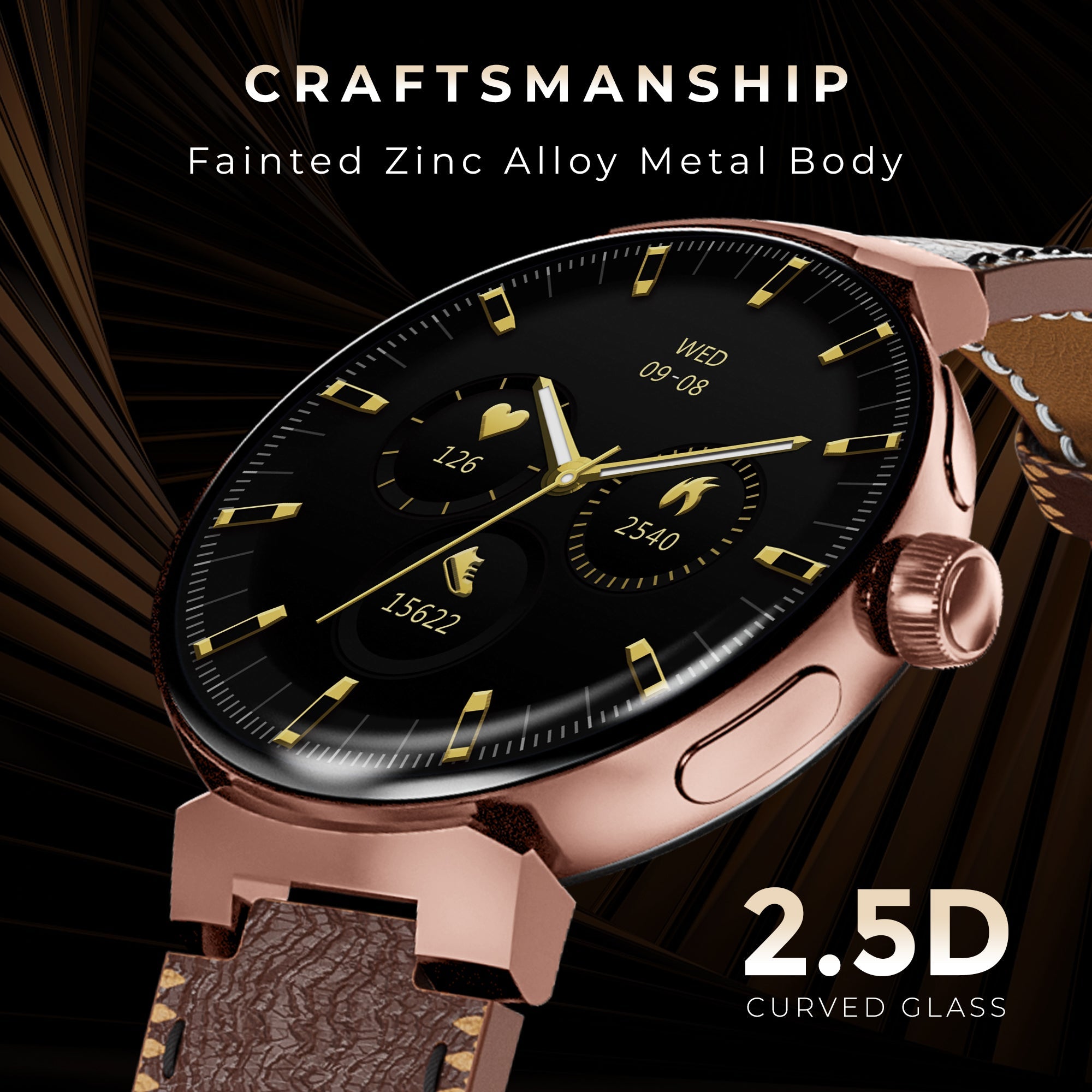 GIZMORE Prime 1.45 Inch (3.6 cm) Amoled Display BT Calling Smartwatch