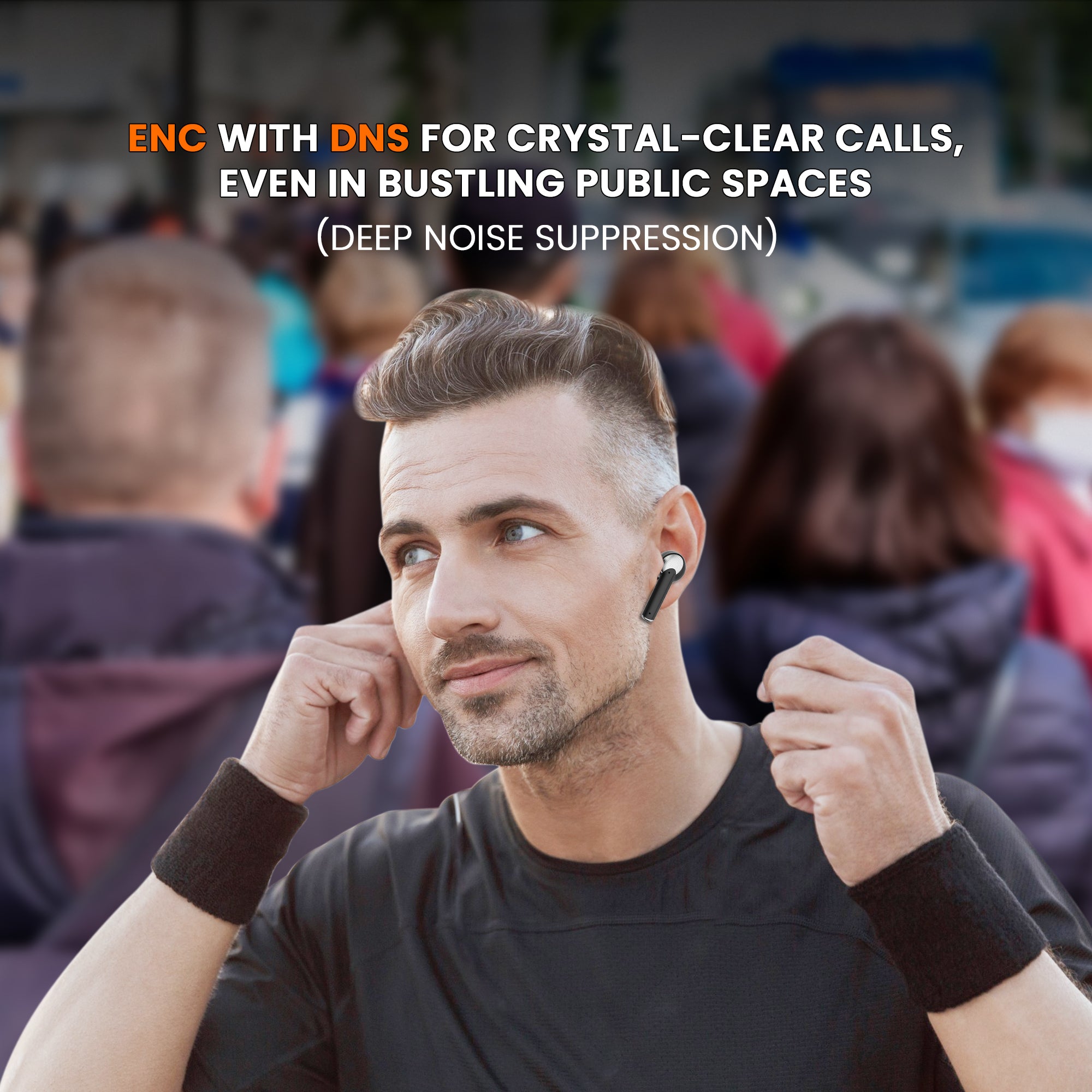 GIZMORE ELITE 852 ANC with 36dB Type-C Fast Charging TWS