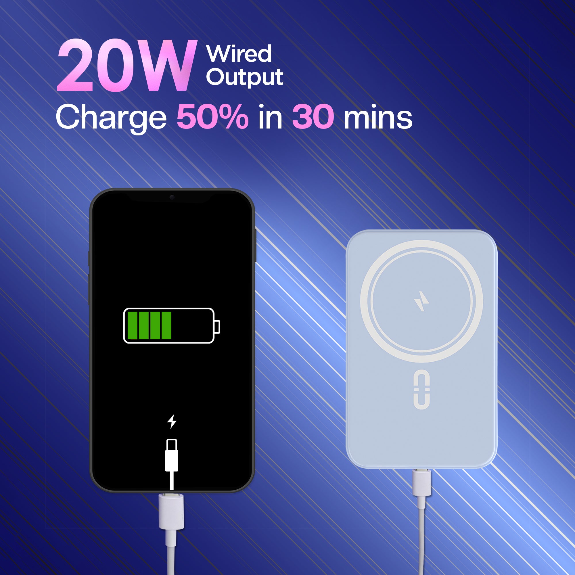 GIZMORE PD10KP9 iMAGPro 10000mAh 15W Magnetic Wireless Magsafe Power Bank