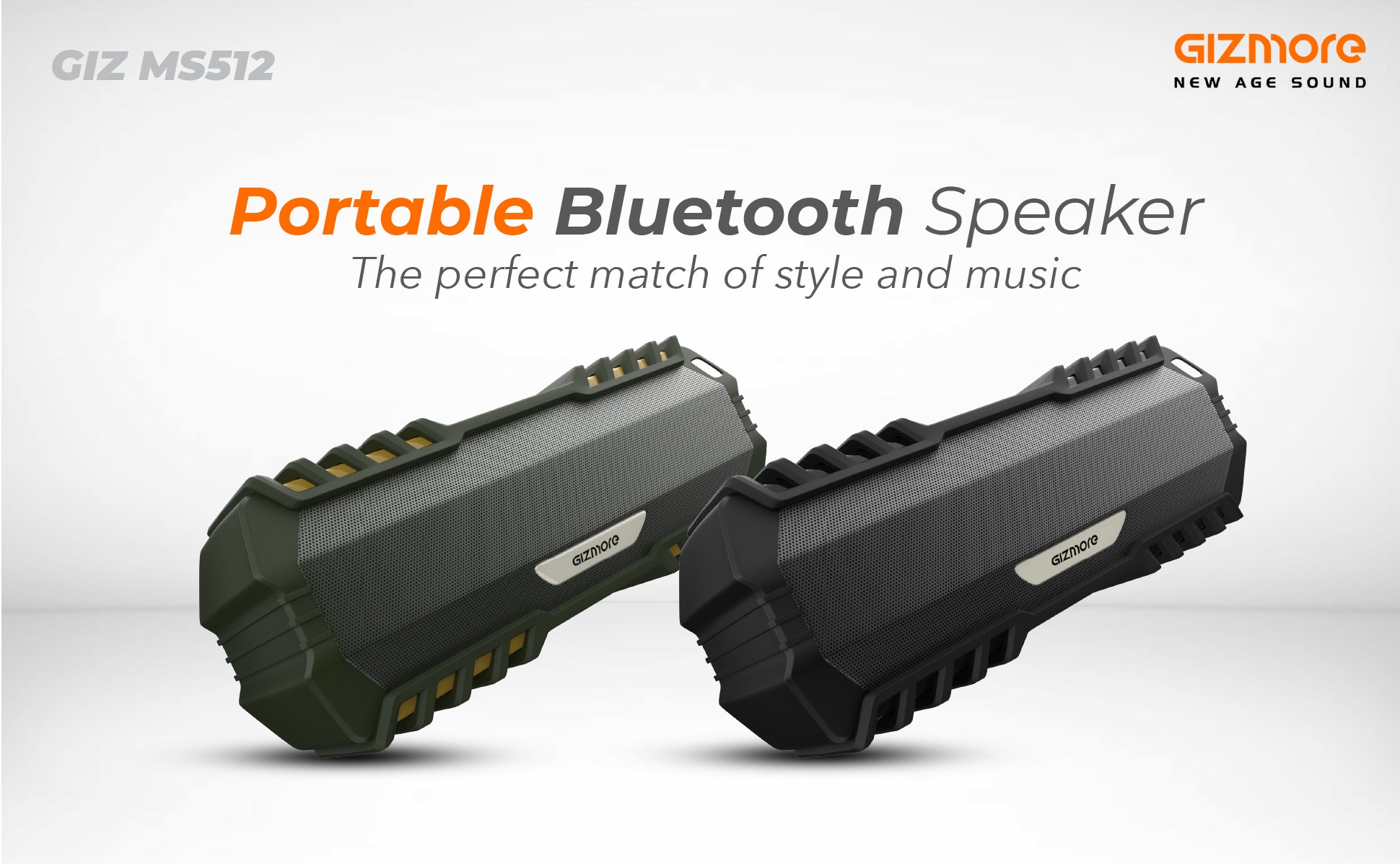 Gizmore GIZ MS512 Music Powerhouse Portable BT Speaker with TWS Function 10 W Bluetooth Speaker