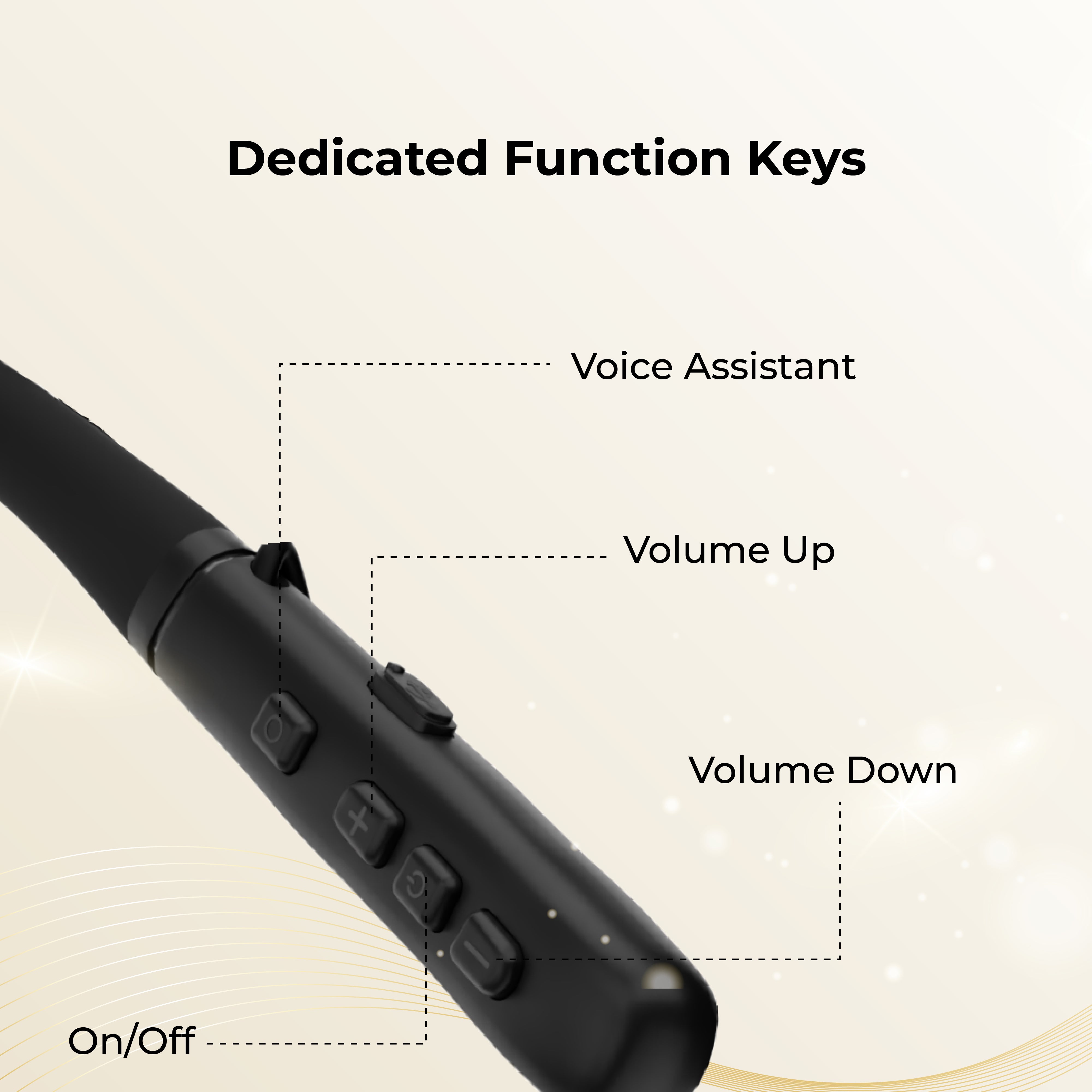 GIZMORE MN231 Silk Wireless Neckband | Magnetic Snap On/Off | USB Type-C Charging | Soft Silicone Neckband | Dedicated Function Keys | Water-Resistant Design | Bluetooth Earphones