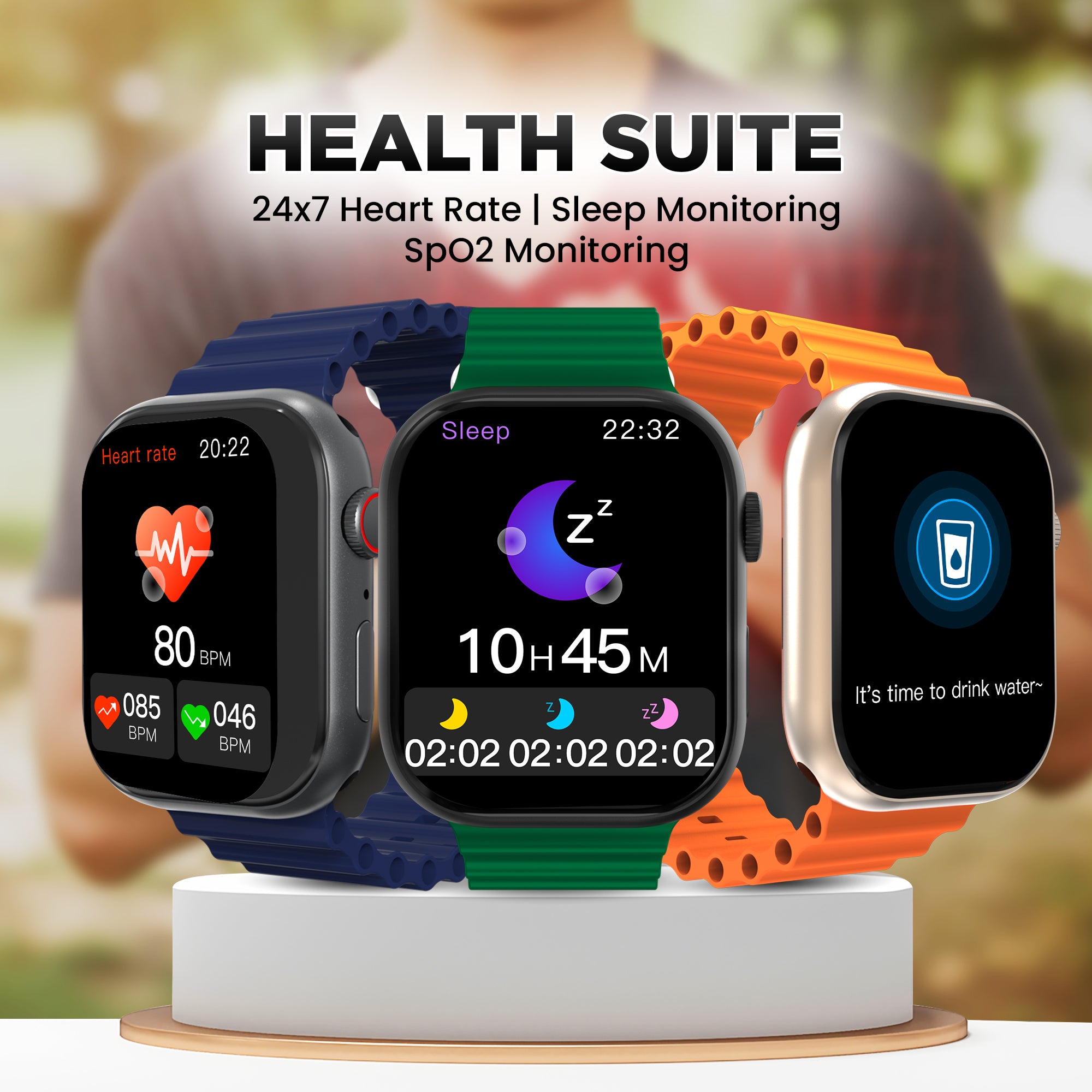 GIZMORE STARX 2.0 inch (5.8cm) AOD Edge to Edge HD Display BT Calling Smartwatch