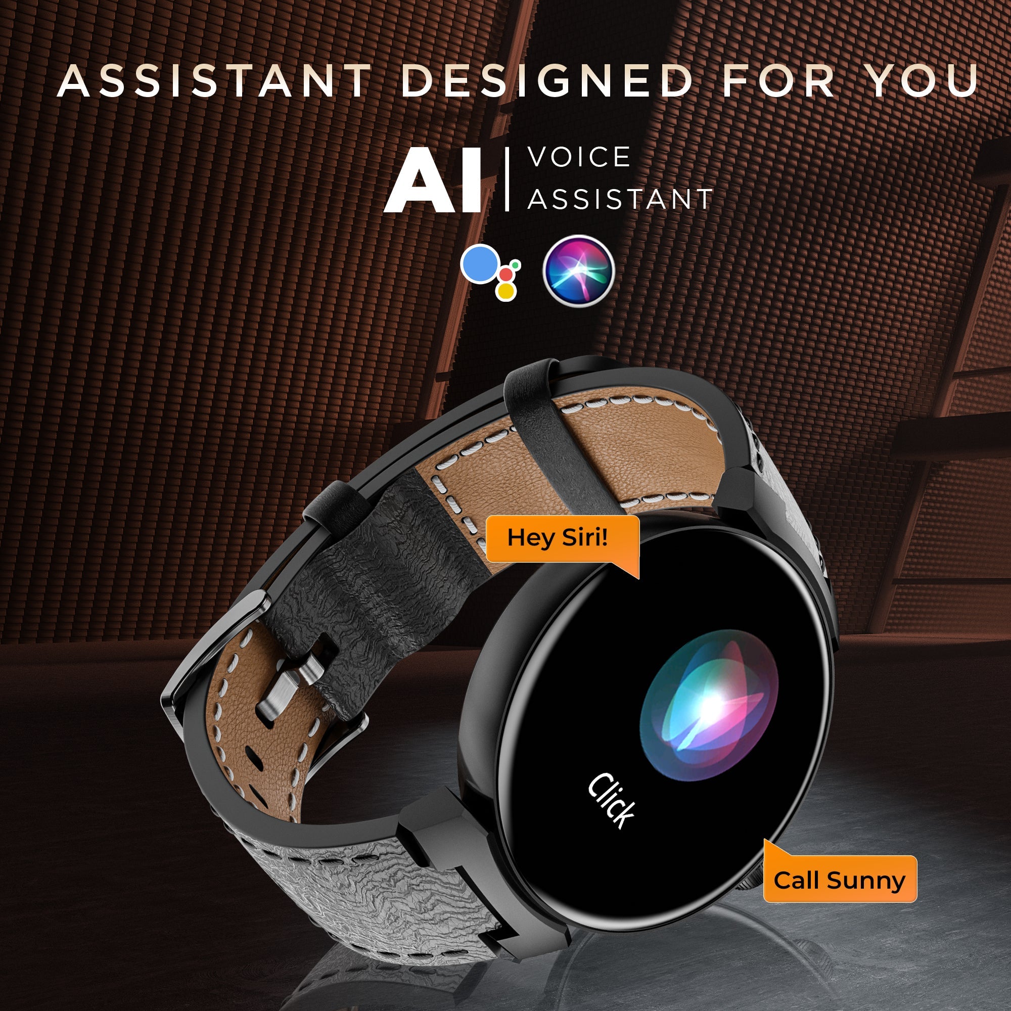 GIZMORE Prime 1.45 Inch (3.6 cm) Amoled Display BT Calling Smartwatch