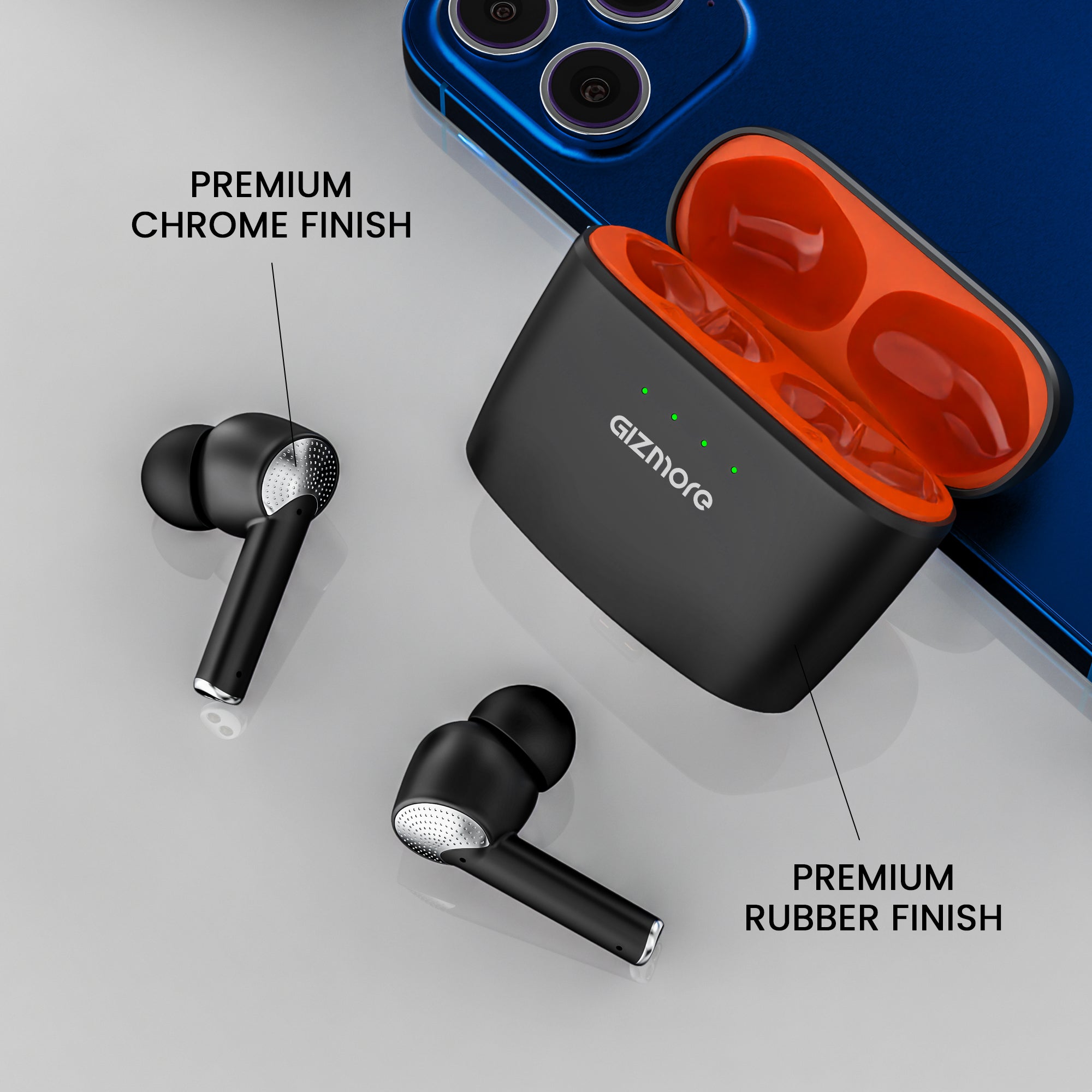 GIZMORE ELITE 852 ANC with 36dB Type-C Fast Charging TWS