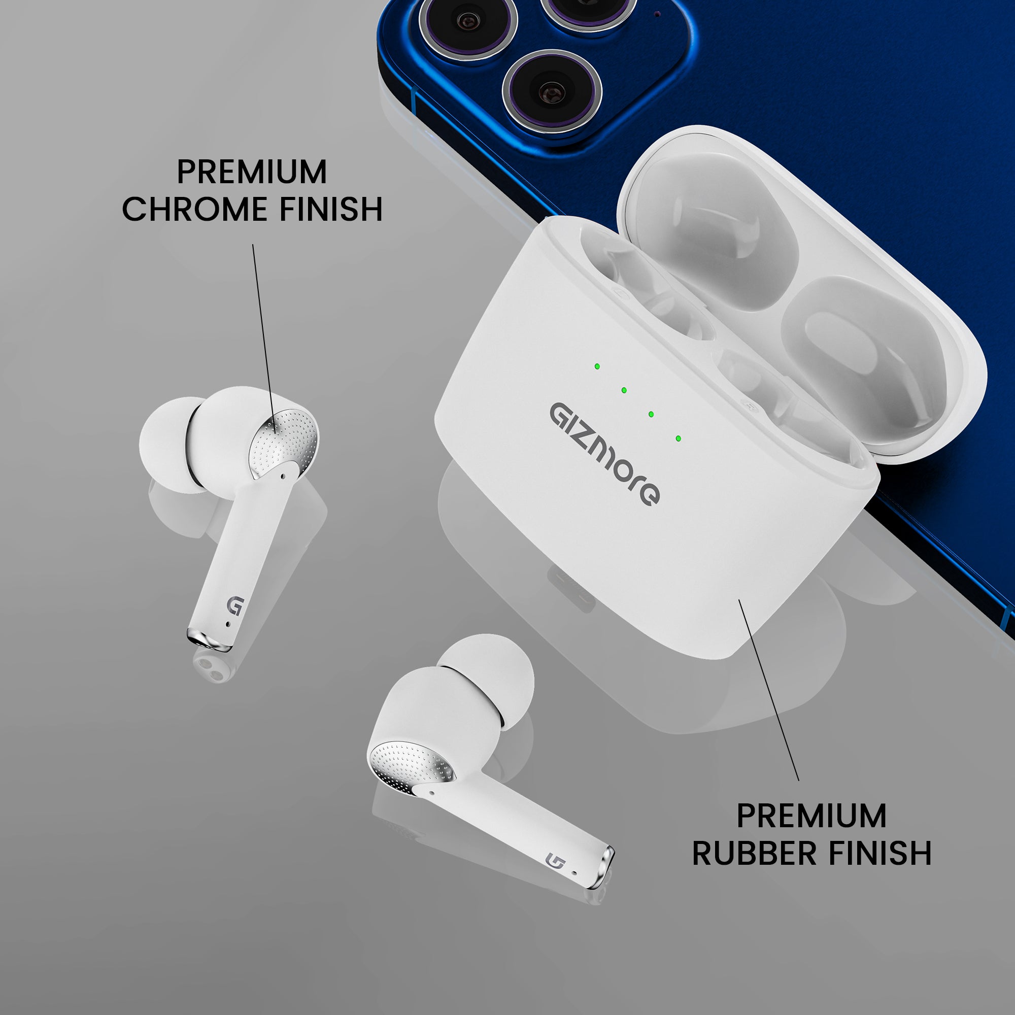 GIZMORE ELITE 852 ANC with 36dB Type-C Fast Charging TWS