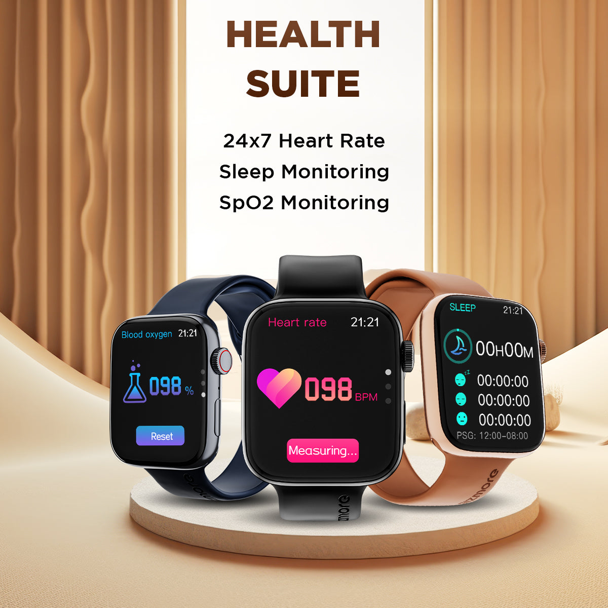 GIZMORE Cloud 1.85 inch (4.69 cm) HD IPS Large Display BT Calling Smartwatch