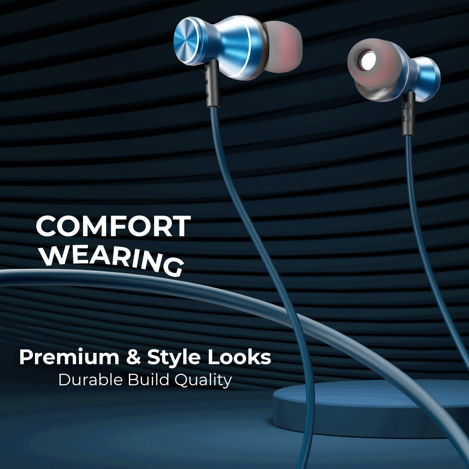 Gizmore MN225 Luxe Neckband -Pure deep bass Sound, 25H Playtime, Magnetic Earpieces, Voice Assistance (Google & Alexa), Deep Bass, Comfortable Fit, Rubber Finish