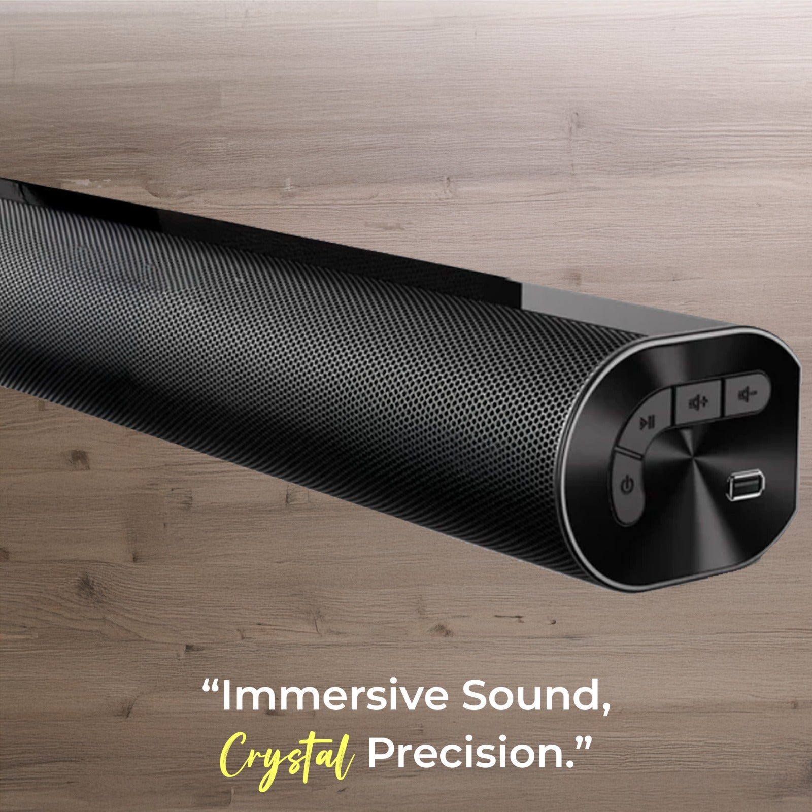 GIZBAR 360 300W Soundbar with 6.5" Subwoofer | 360° Theatre Sound | Multiple EQ Modes | HDMI, Optical, AUX Connectivity | Wall Mountable Design