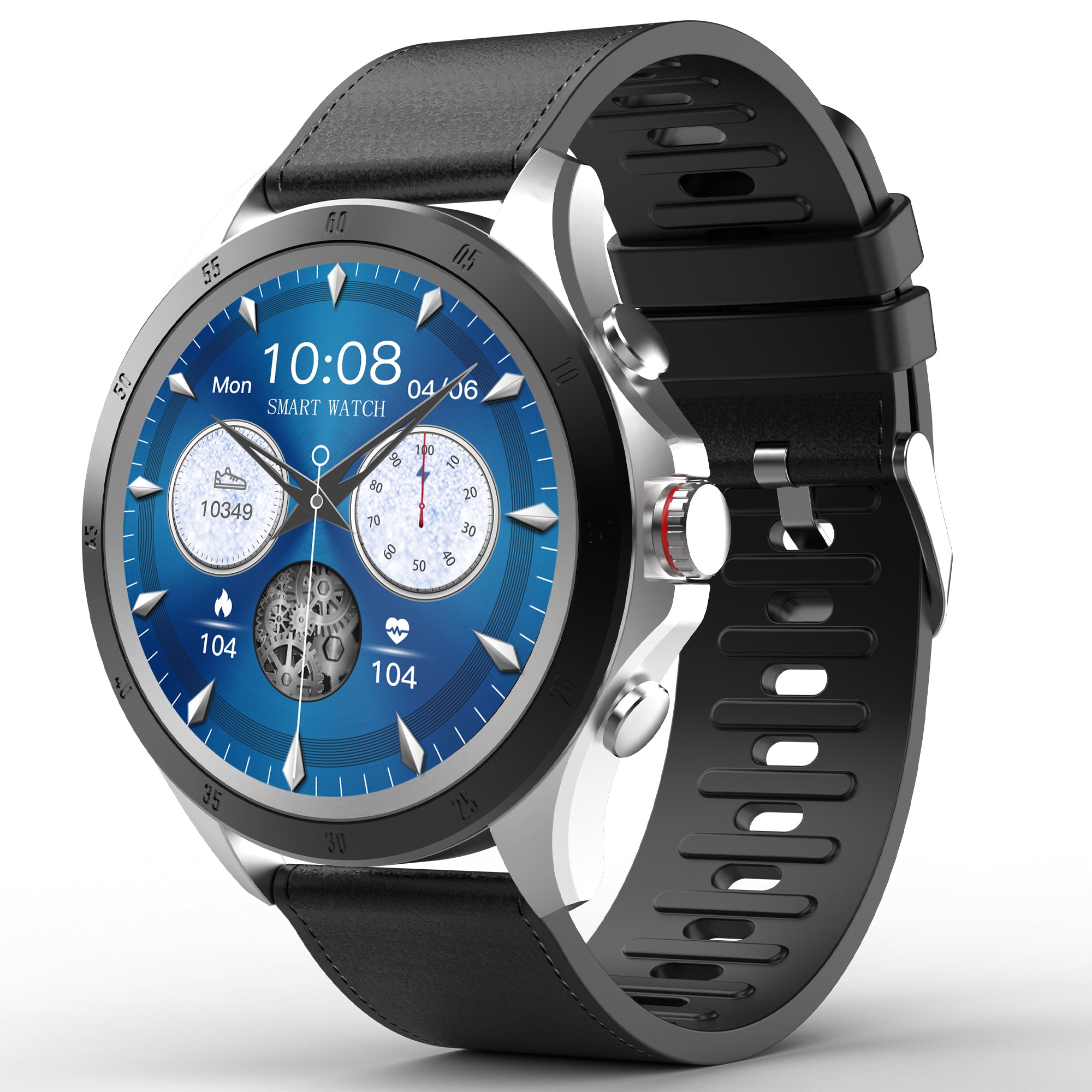 GIZMORE Glow Luxe AMOLED with 1.32 Inch HD Large Display | 500 NITS with Bluetooth Calling Smartwatch