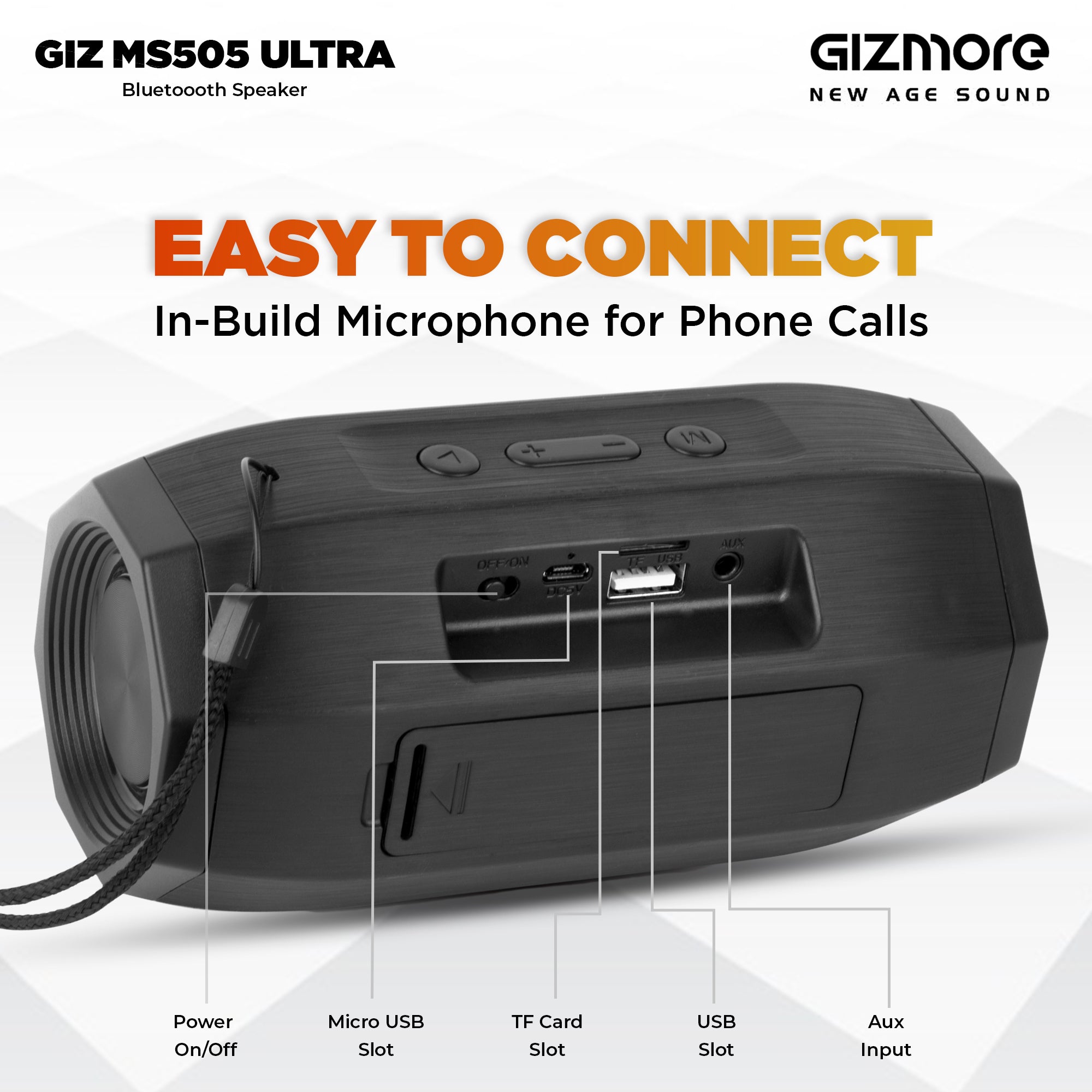 Gizmore GIZ MS505 ULTRA 5 W Bluetooth Speaker