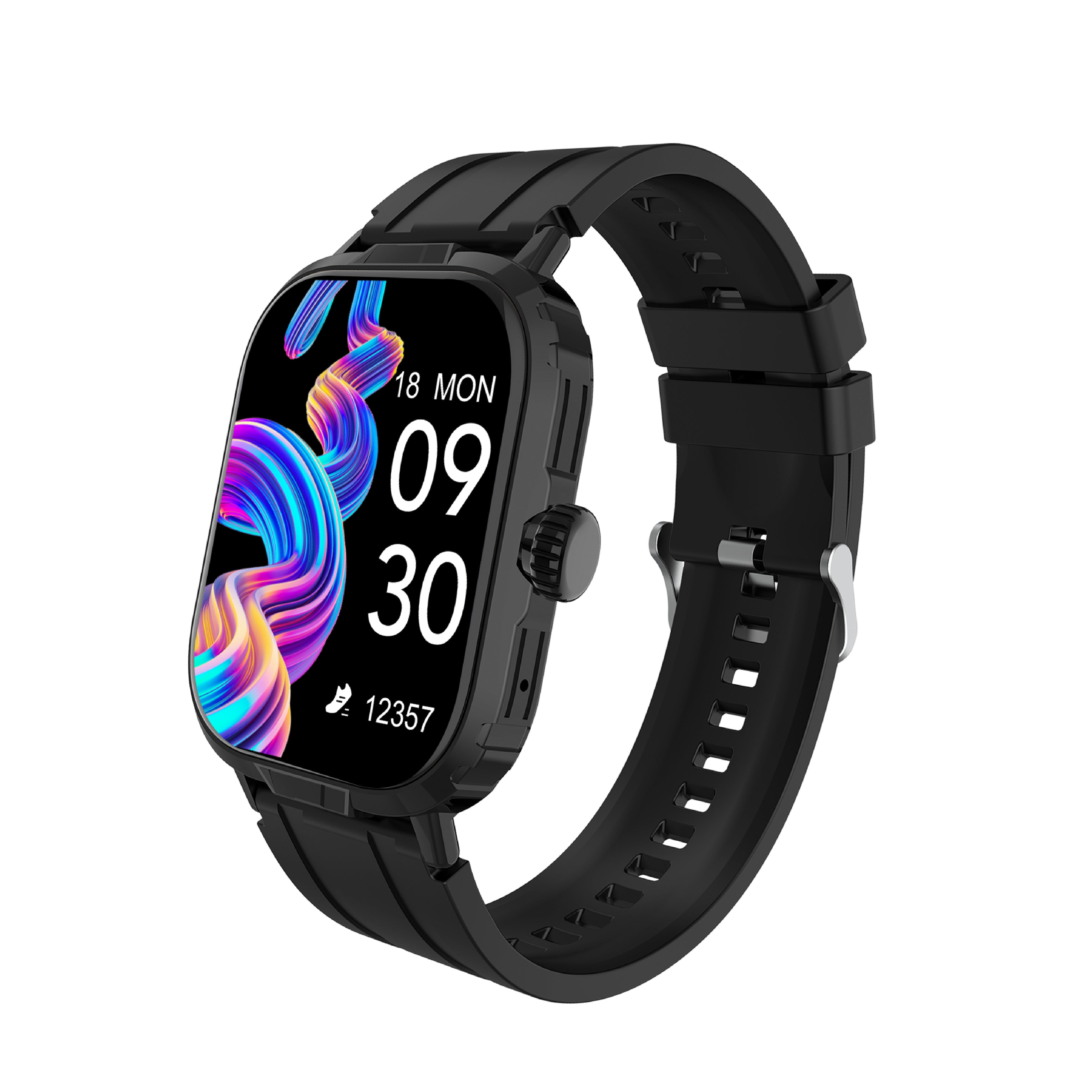 GIZFIT 982 NEXO  Smartwatch – 2.01” Display | Rotating Crown | Hindi Language Support | Voice Assistant | Up to 7 Days Battery Life