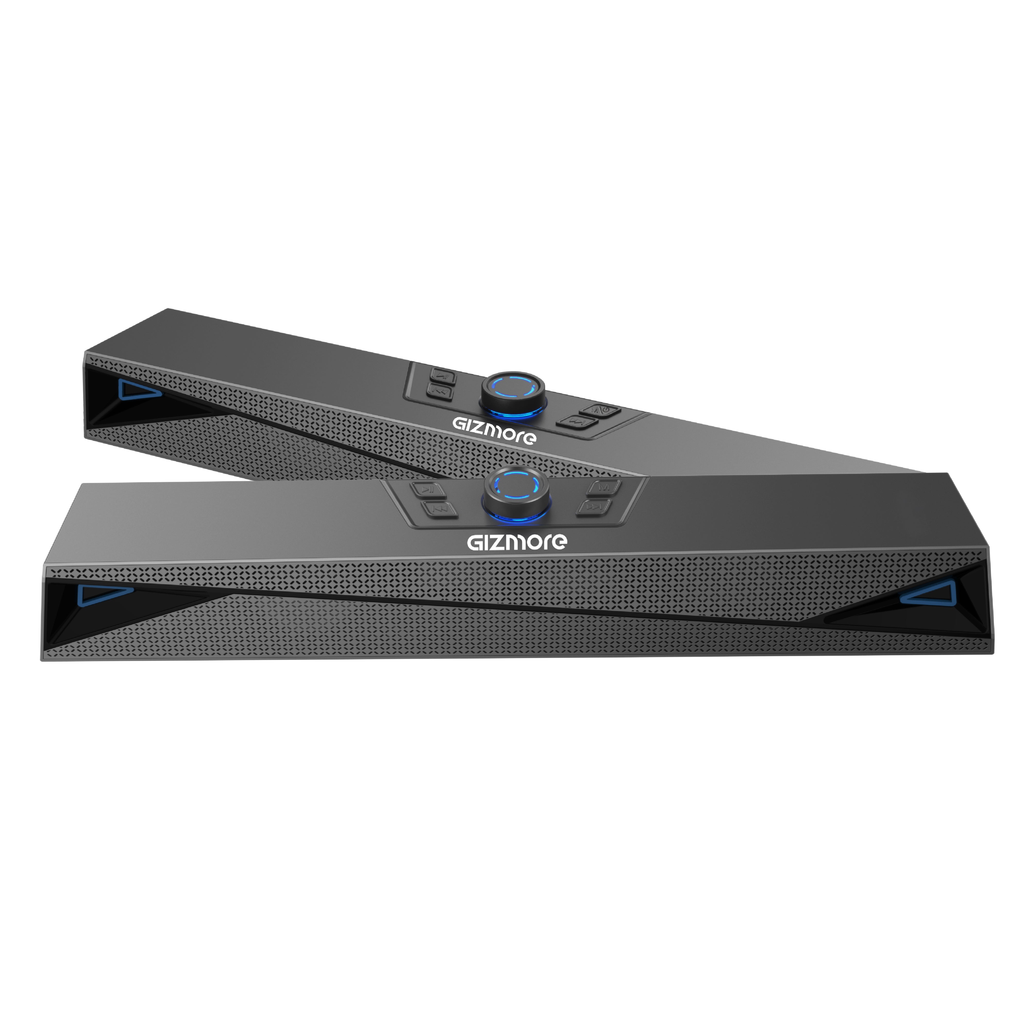 GIZMORE GIZBAR 2400 – 24W Bluetooth Soundbar with Immersive Sound, Rotating Crown Multifunction Button, TWS, Matte Finish, Up to 8 Hours Playtime