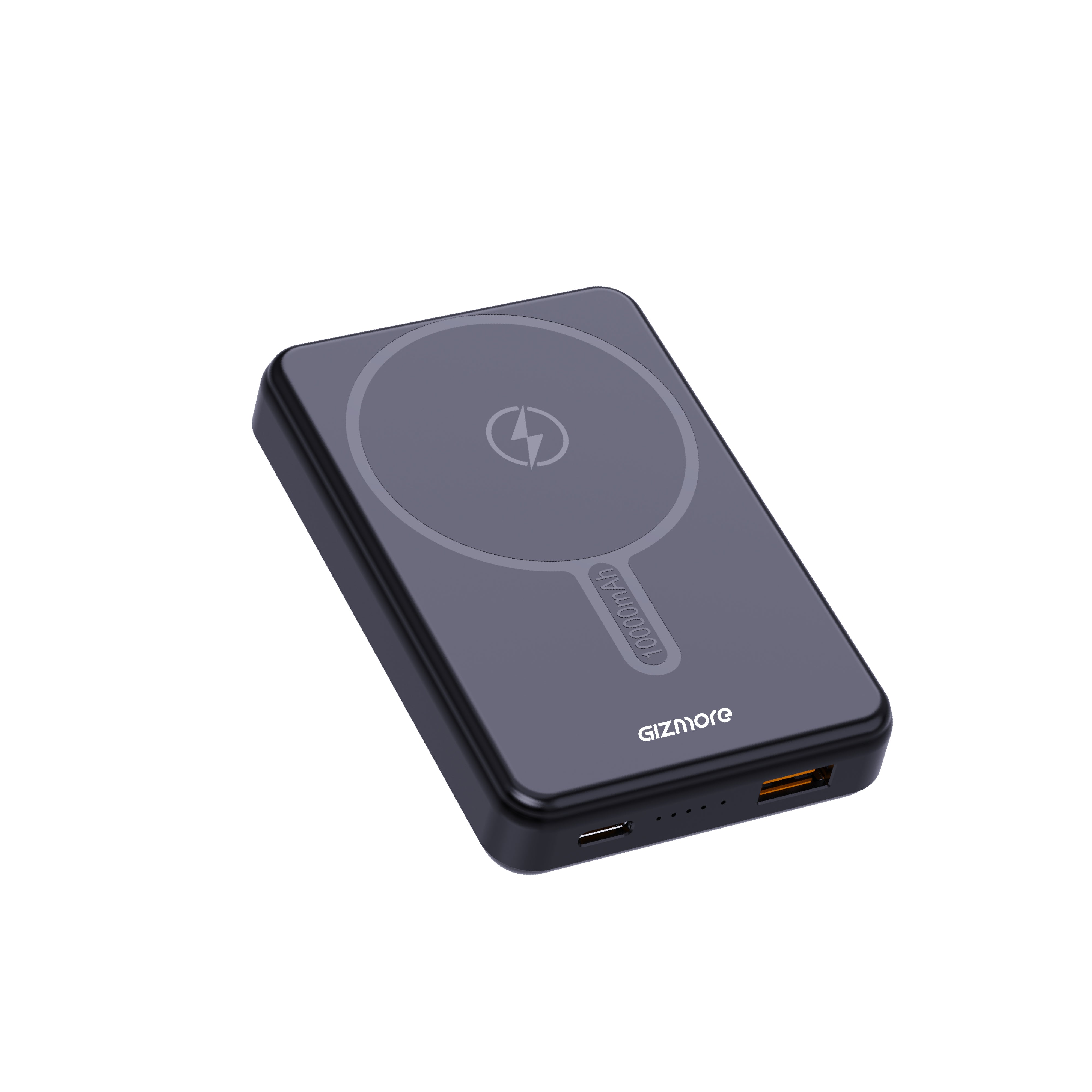 GIZ PD10K43, 10000mAh Wireless MagSafe Power Bank, 15W Fast Wireless Charging, 22.5W Type-C Output, Slim Portable Design, with LED Indicators