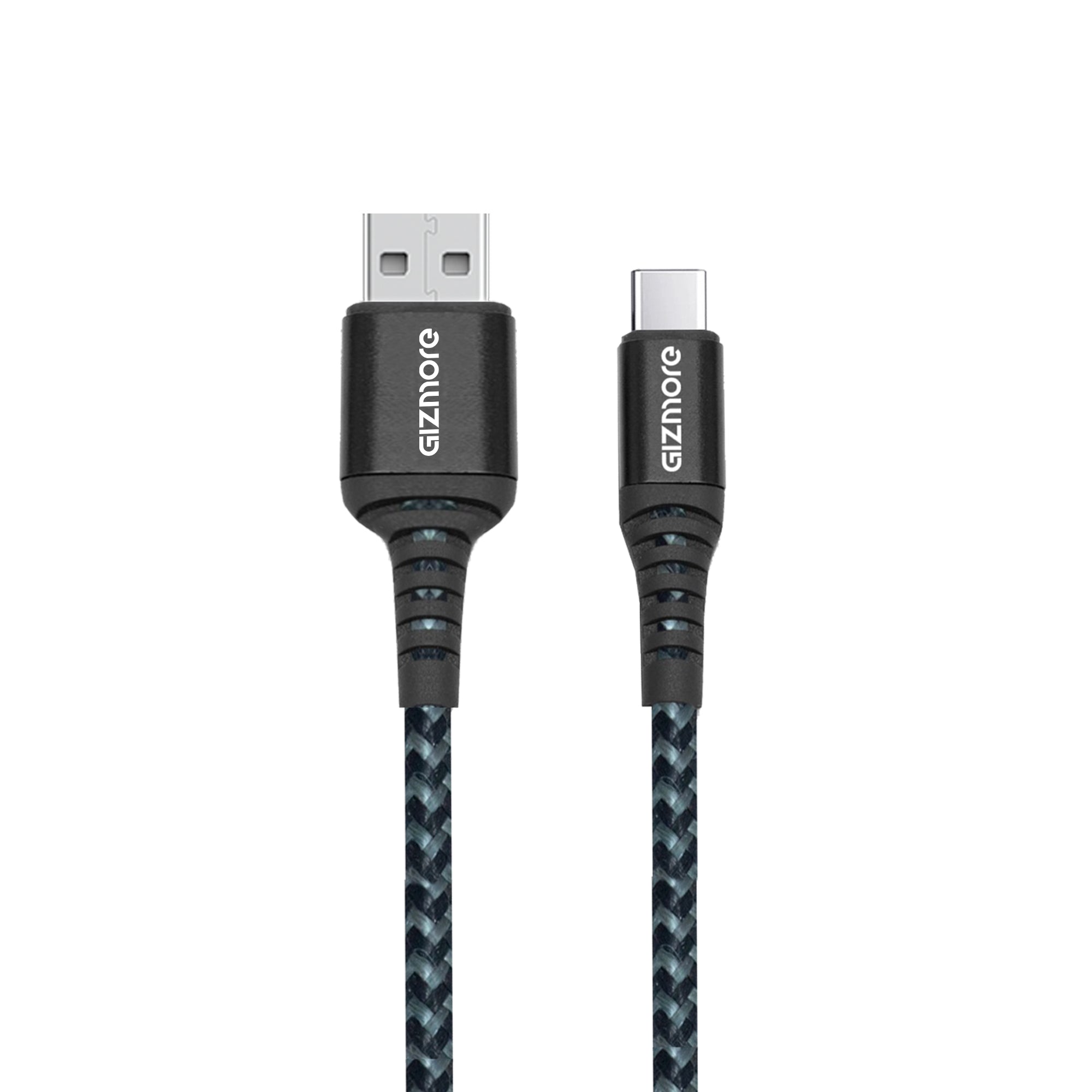 GIZMORE WDC120 USB to Type-C dash Ultra Fast Charging Cable – 1.2 Meter, 120W Output, Tangle-Free Braided Wire, 30000+ Bend Lifespan, Intelligent Protection, Stable Charging, Universal Compatibility