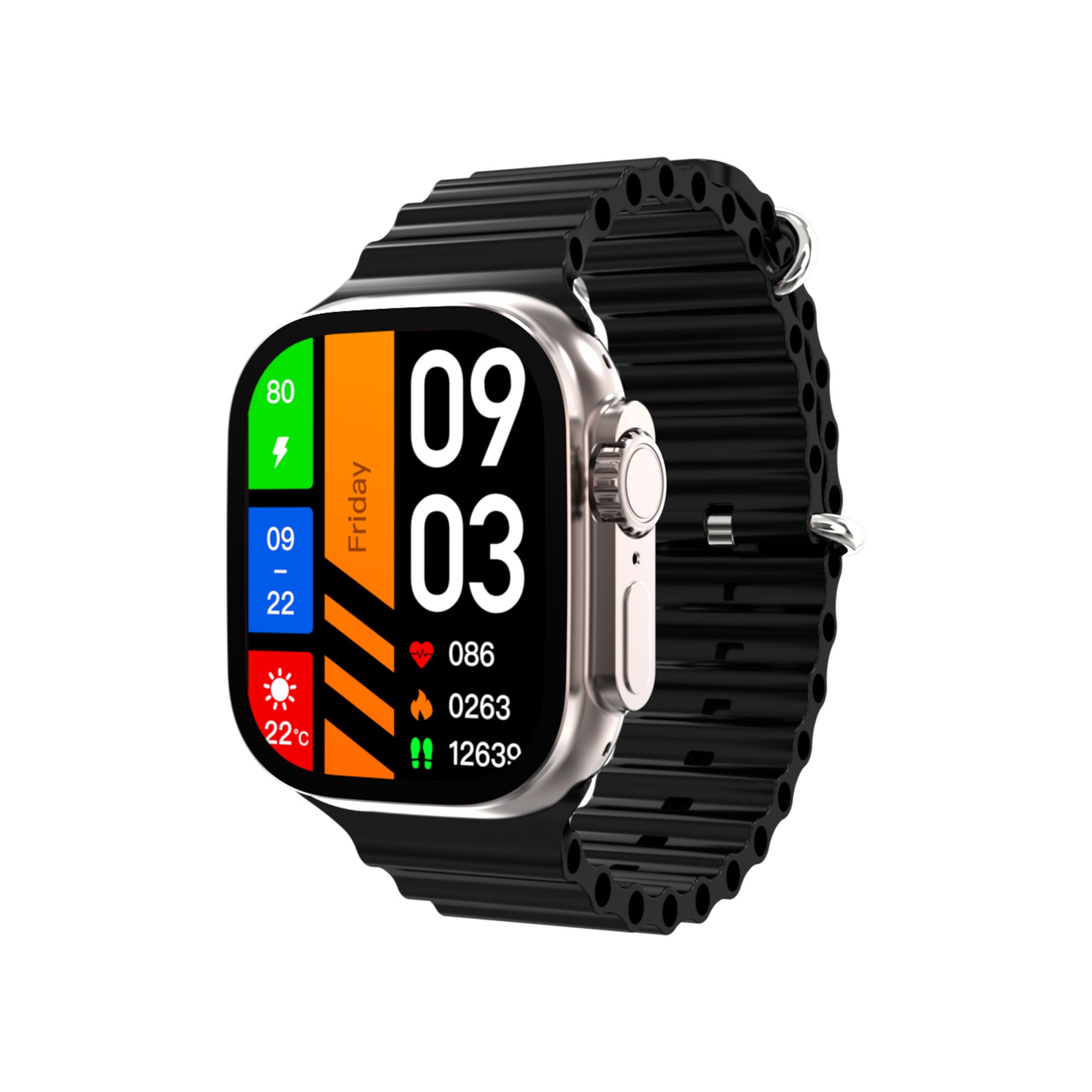 Gizmore CRAZE 2.01inch (5.1cm) Always-On Edge to Edge Display BT Calling Smartwatch