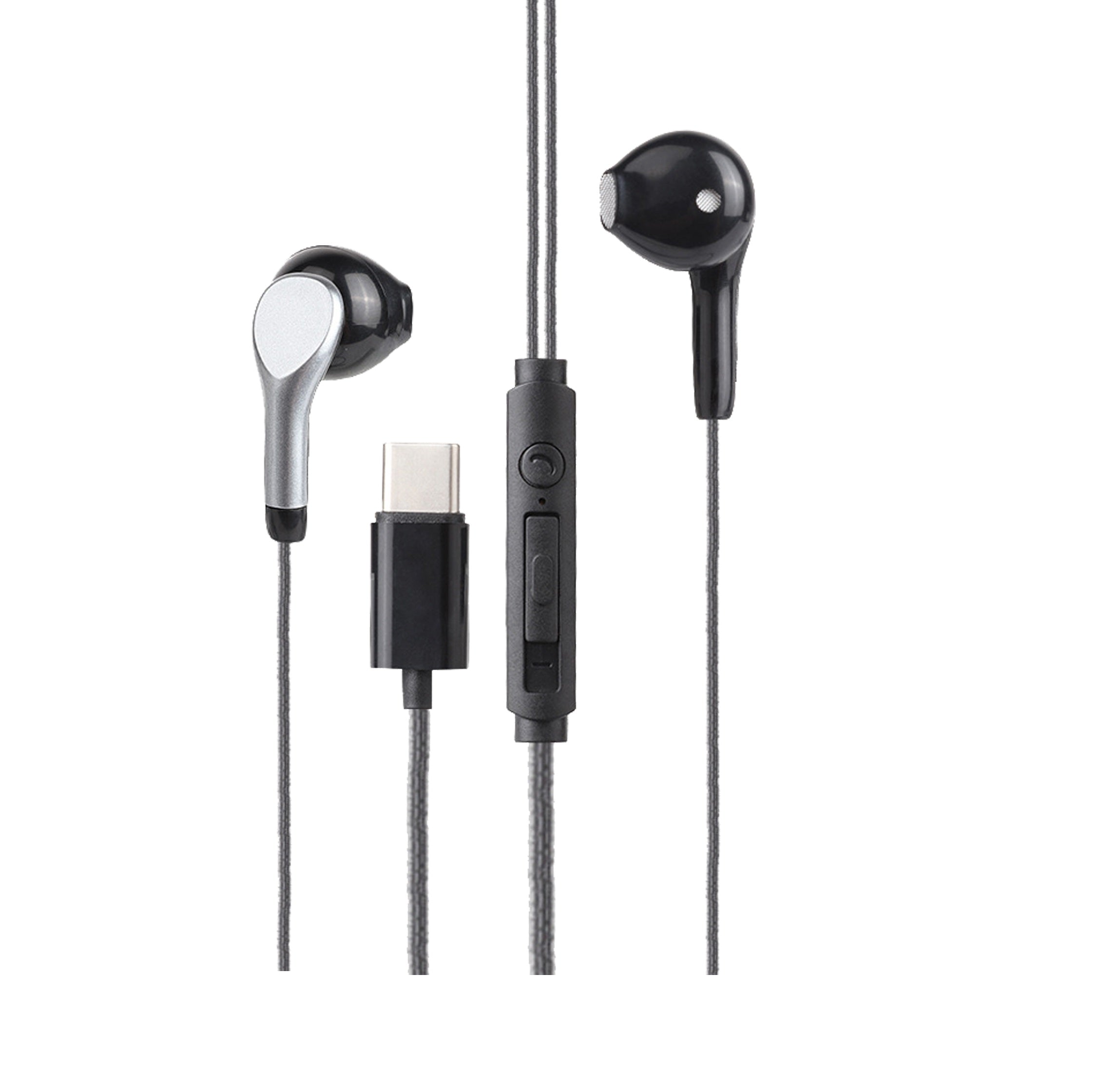 Gizmore ME343 Type C Earphones High Bass and Noise Reduction Unique Sports Earphone with HD Microphone