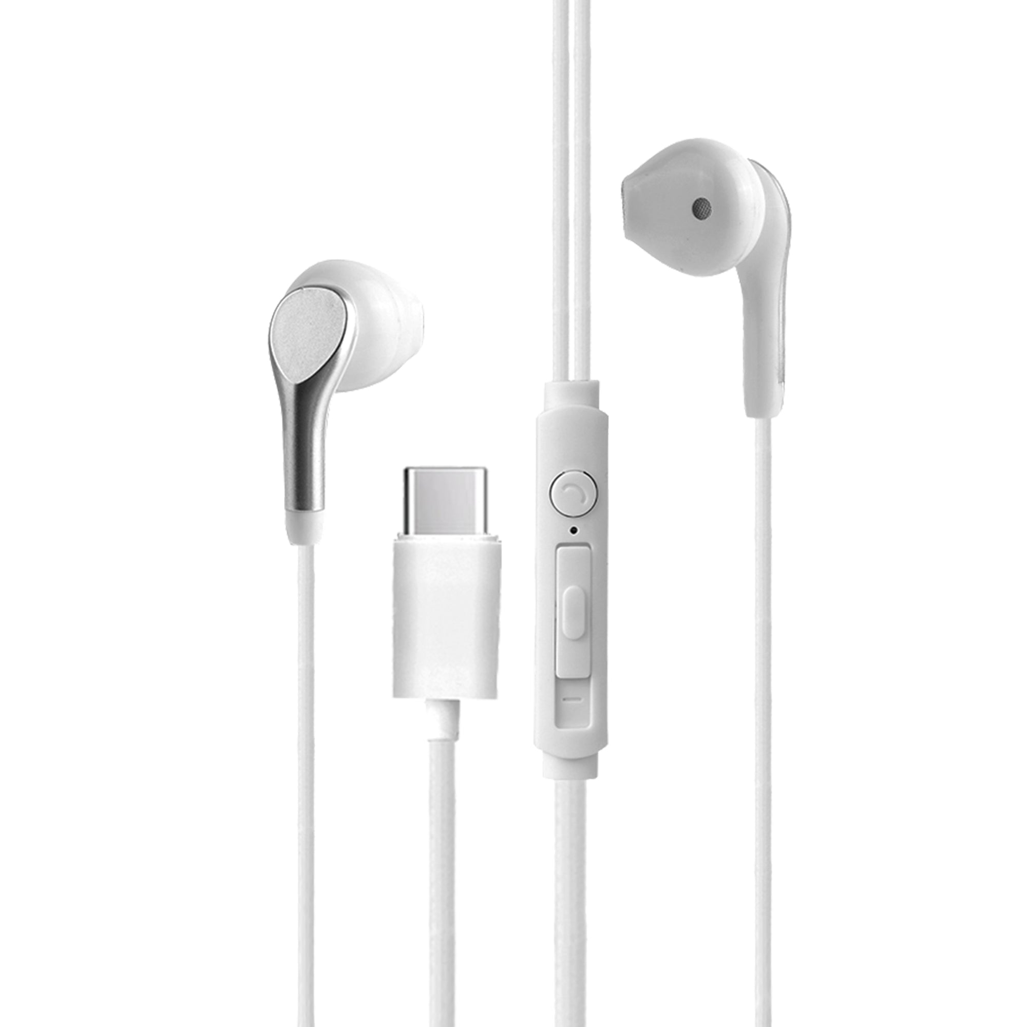 Gizmore ME343 Type C Earphones High Bass and Noise Reduction Unique Sports Earphone with HD Microphone