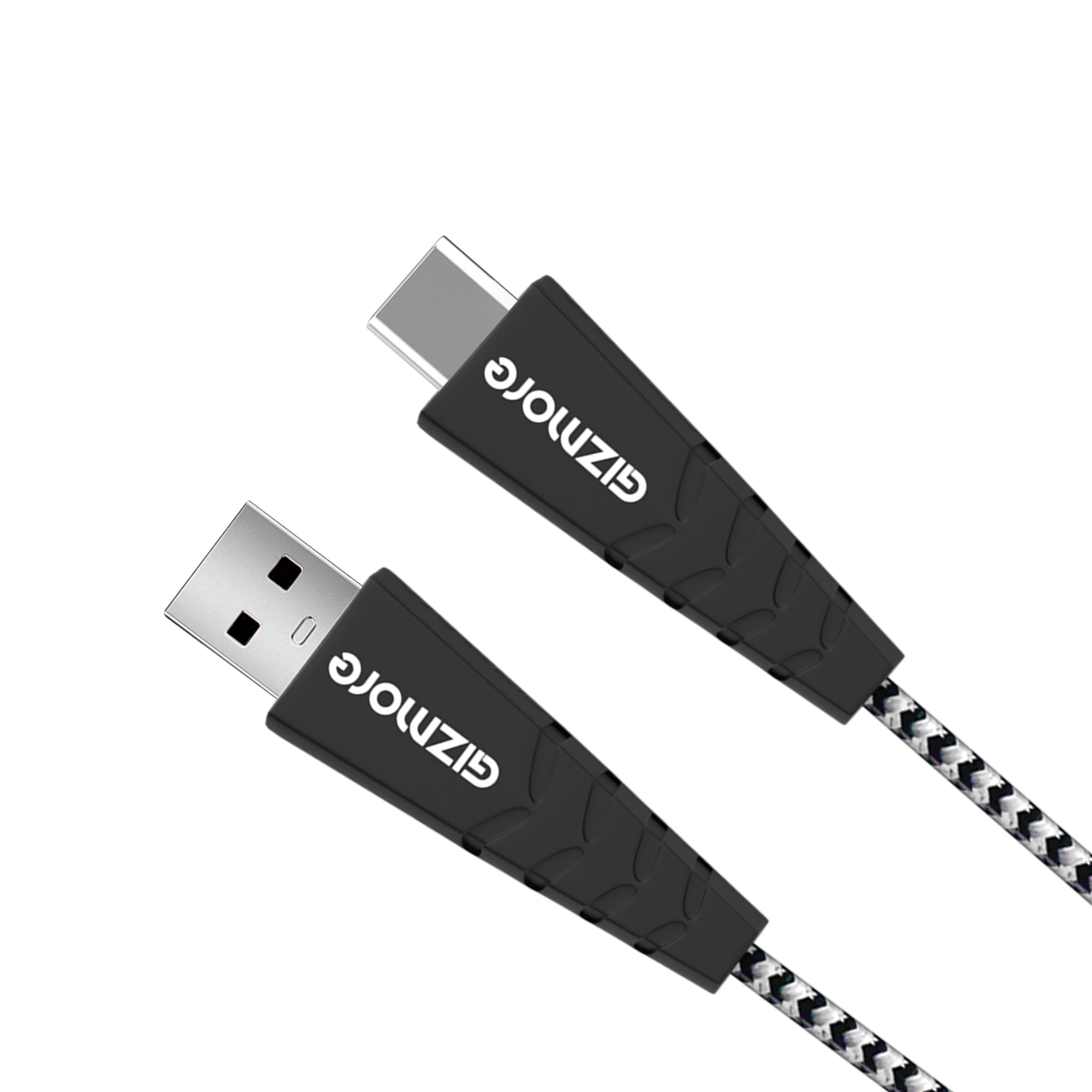 WC 122 USB to Type C Braided Data Cable, 3A & 22W Fast Charging, 1M Durable, Tangle-Free, Compatible with Smart Phones, Tablets, Laptops and Other accessories