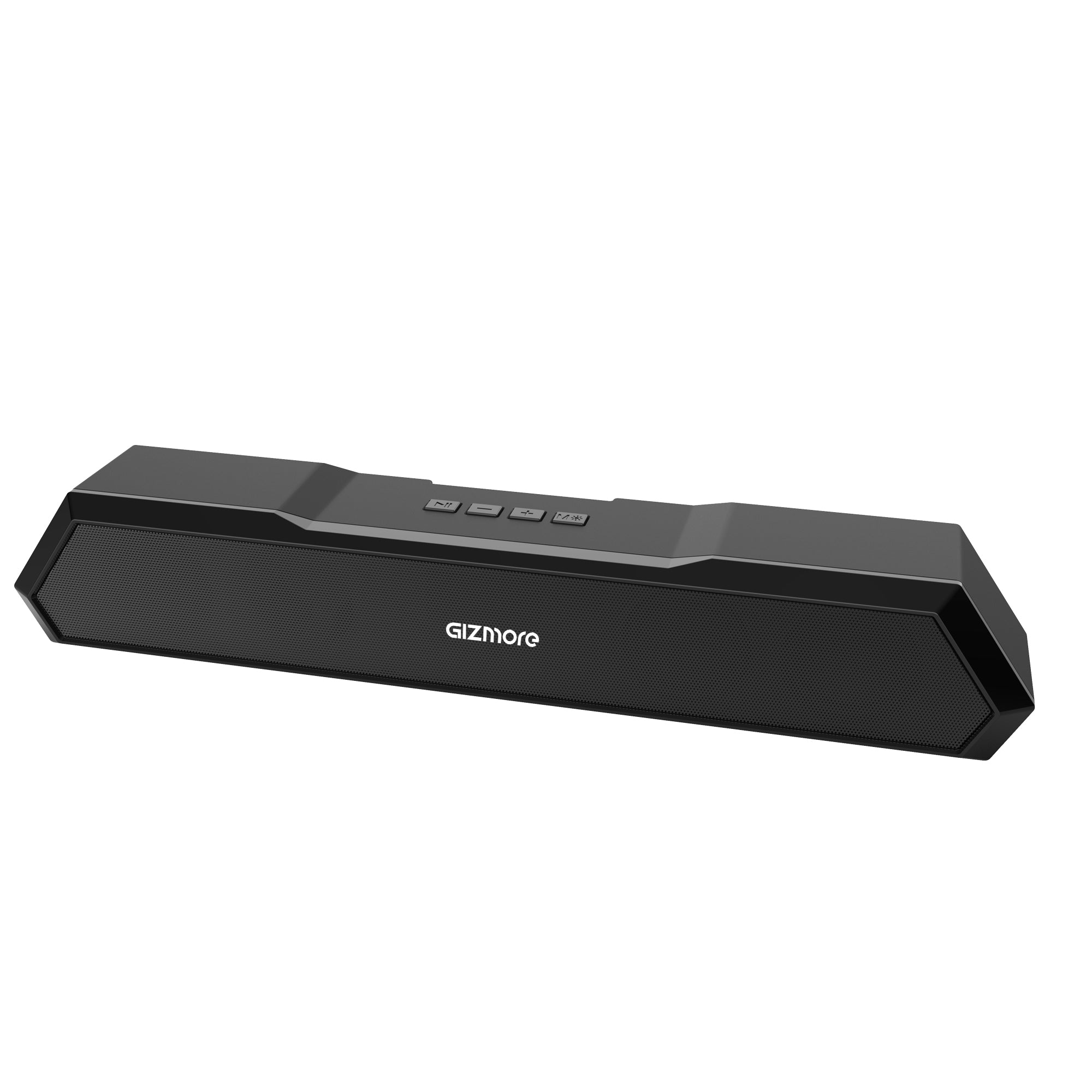 Gizmore Gizbar 1200 TWS Function & Matte Finish with Aqad Mode for Upto 6 Hours Playtime 12 W Bluetooth Soundbar  (Black, Stereo Channel)