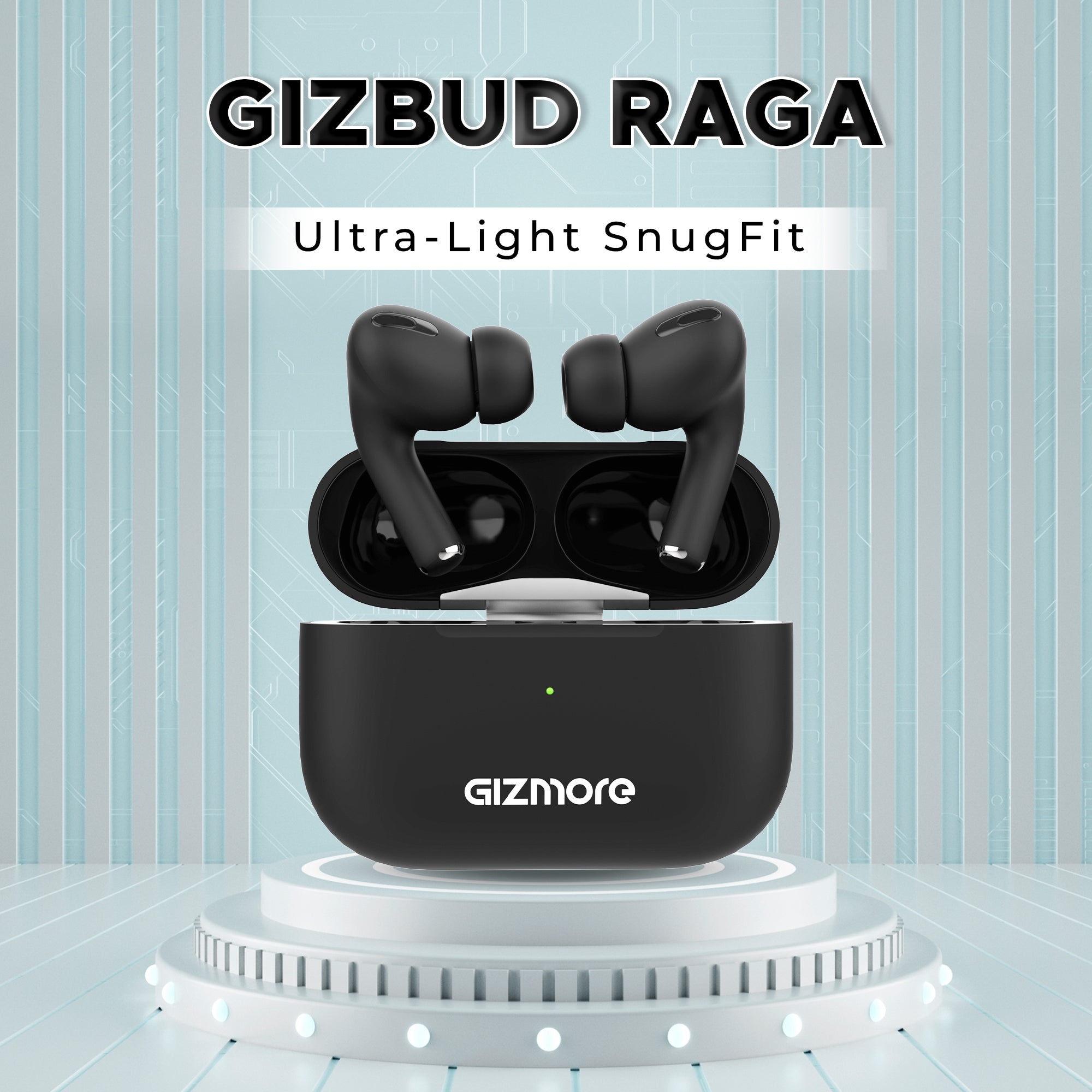 GIZMORE 871 RAGA TWS Wireless Charging Earbuds