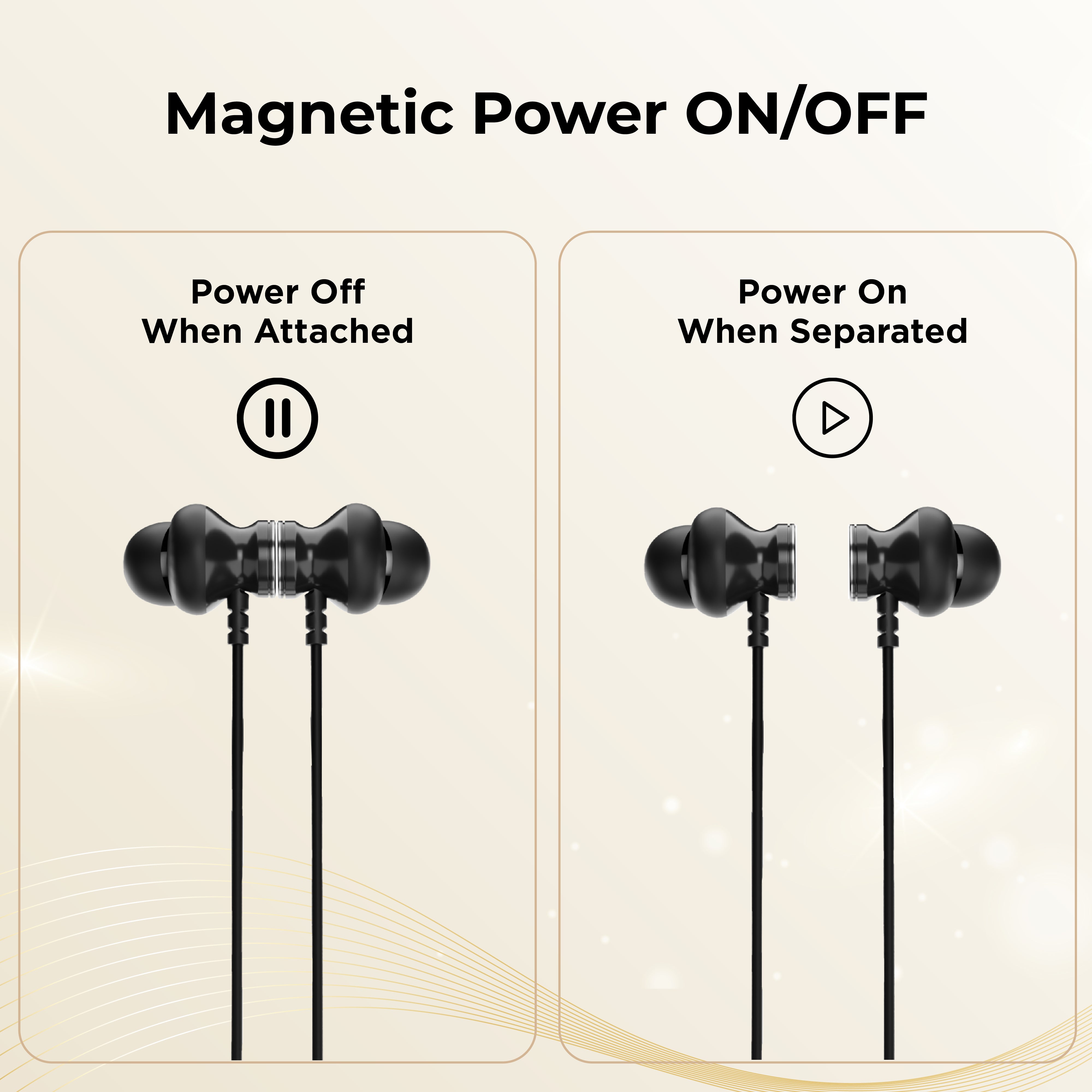 GIZMORE MN231 Silk Wireless Neckband | Magnetic Snap On/Off | USB Type-C Charging | Soft Silicone Neckband | Dedicated Function Keys | Water-Resistant Design | Bluetooth Earphones