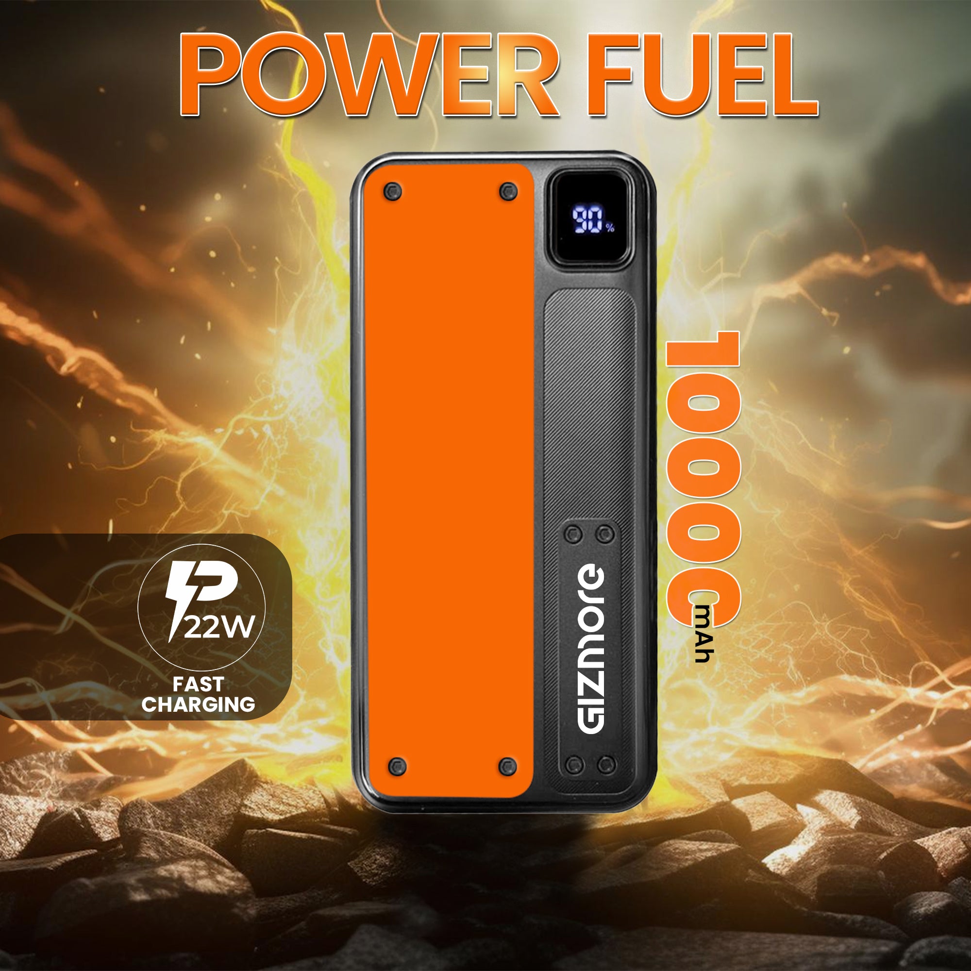 GIZMORE PD10KP8 10000mAh PD 22W Fast Charging Power Bank