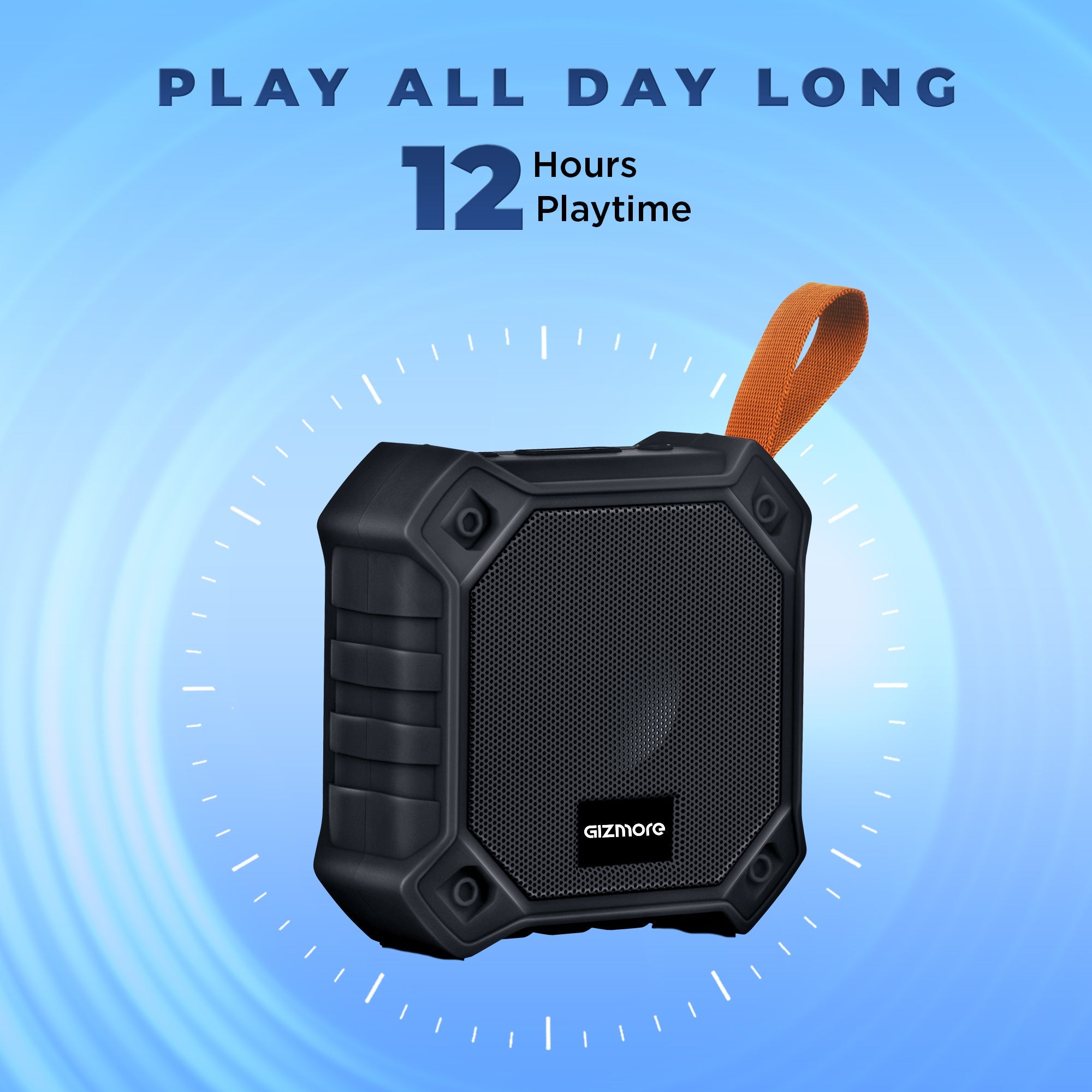 GIZMORE Cube 5W Wireless Bluetooth Portable Speaker| Play Back Time 12hrs|In-Built Mic for Calling |TWS Function|52MM Dynamic Bass Driver| Multiple connectivity BT, SD Card & USB (Black)