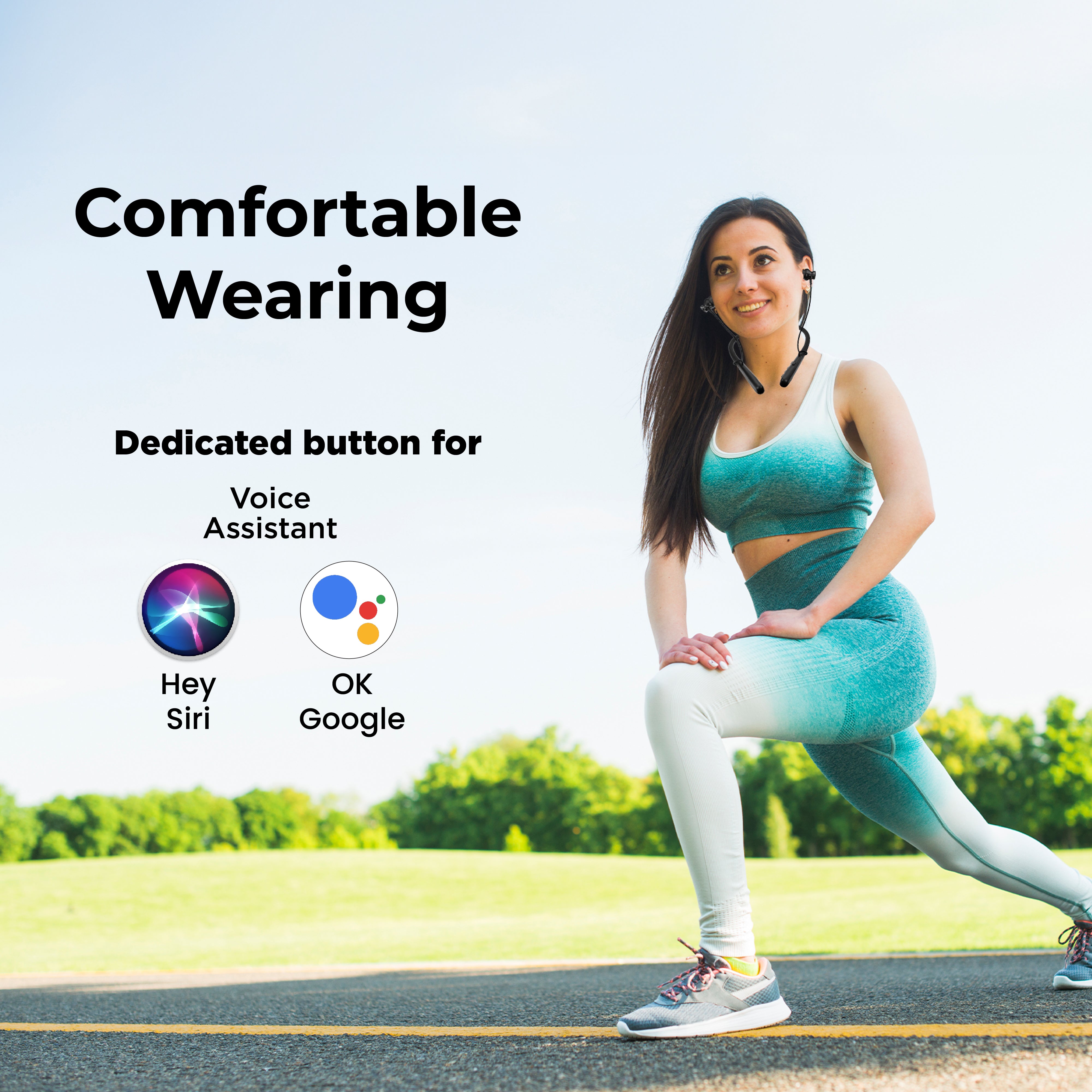 GIZMORE MN231 Silk Wireless Neckband | Magnetic Snap On/Off | USB Type-C Charging | Soft Silicone Neckband | Dedicated Function Keys | Water-Resistant Design | Bluetooth Earphones
