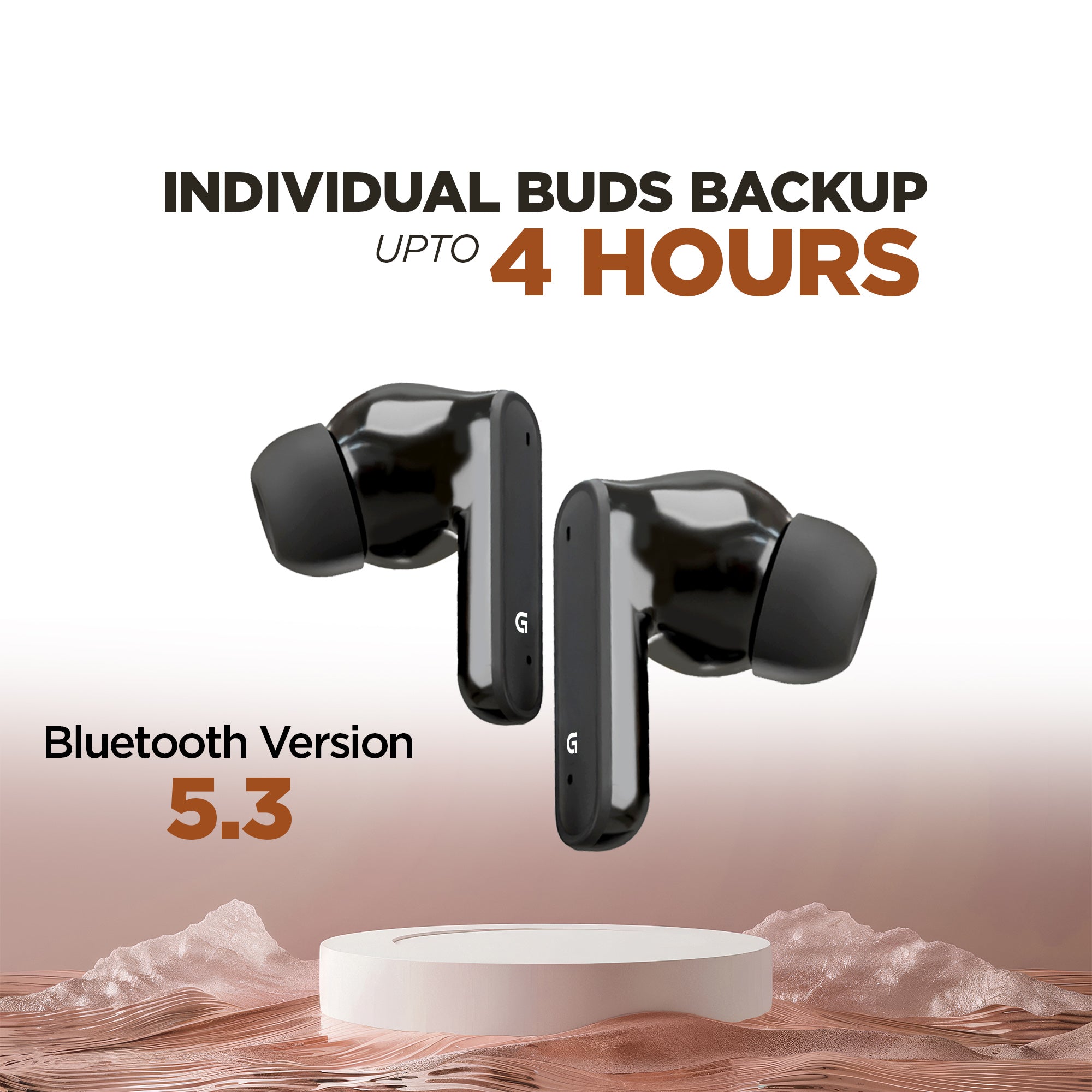 GIZMORE VIBEPOD 866 In-Ear TWS with Up to 40Hrs Playtime