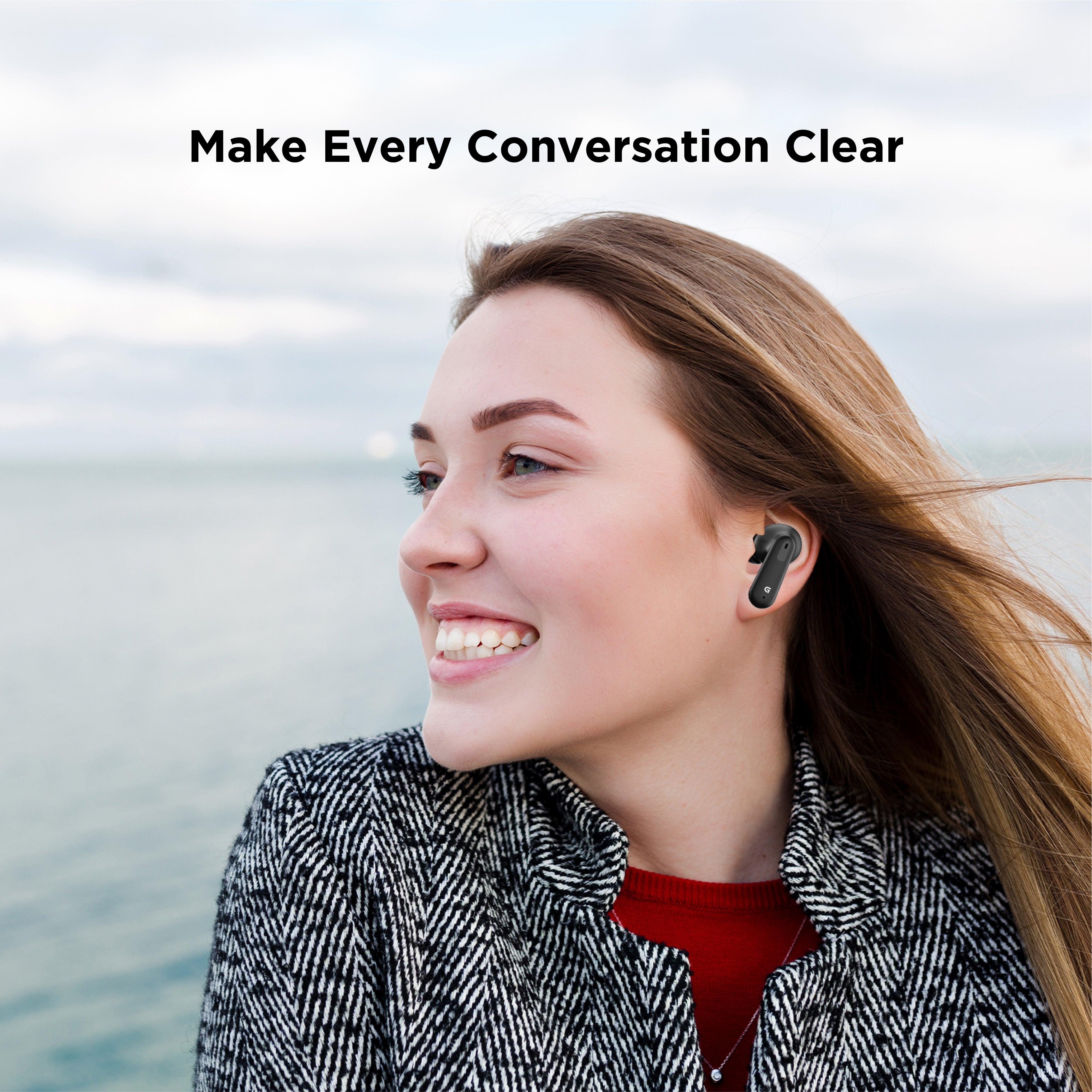 GIZBUD 869 OvalPod TWS Earbuds | 25H Playtime | Smart Touch Controls | Voice Assistant Support | IPX4 Water Resistance | Bluetooth 5.3 Wireless Earbuds
