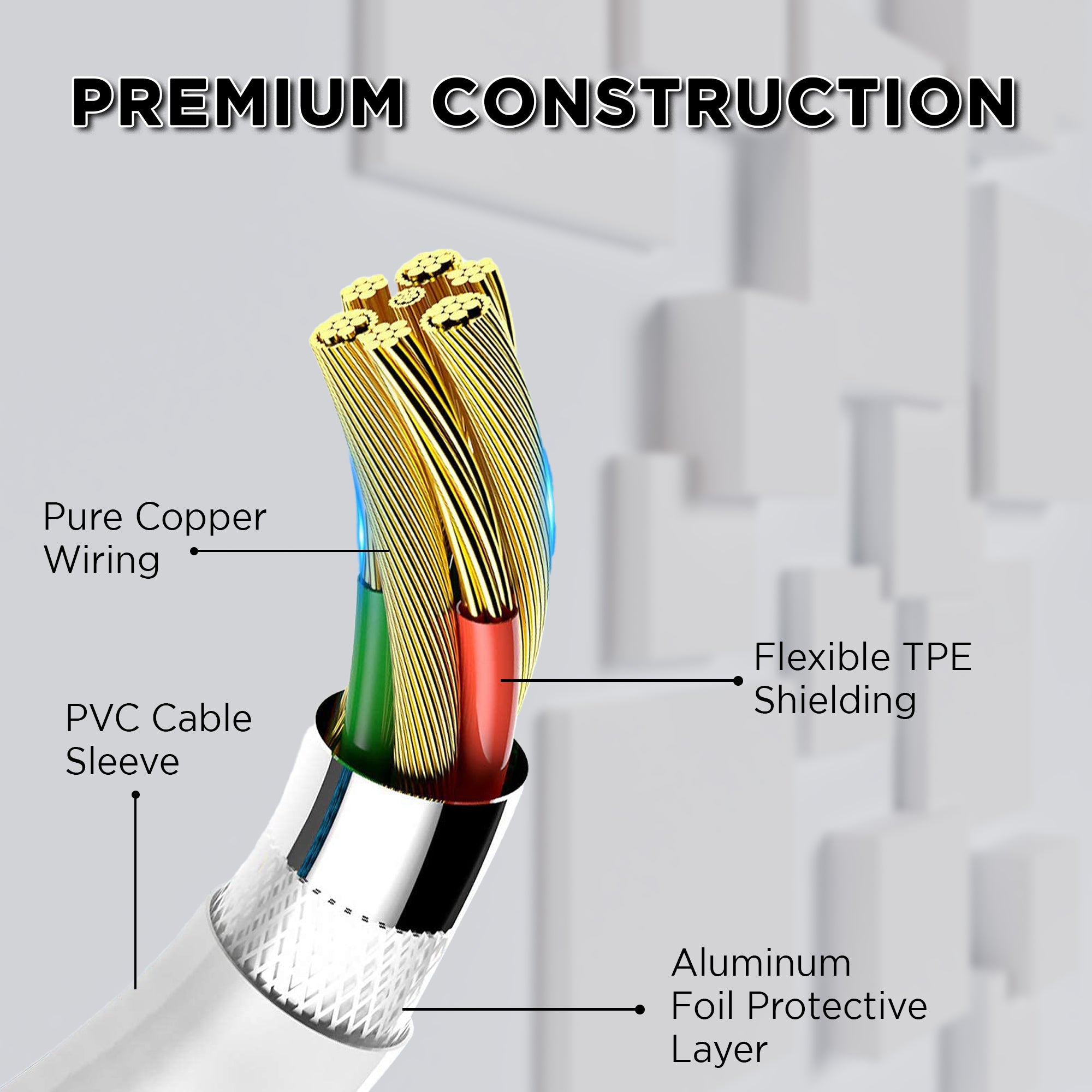 GIZMORE WCL156 Type-C to Lightning 3A Fast Charging Cable