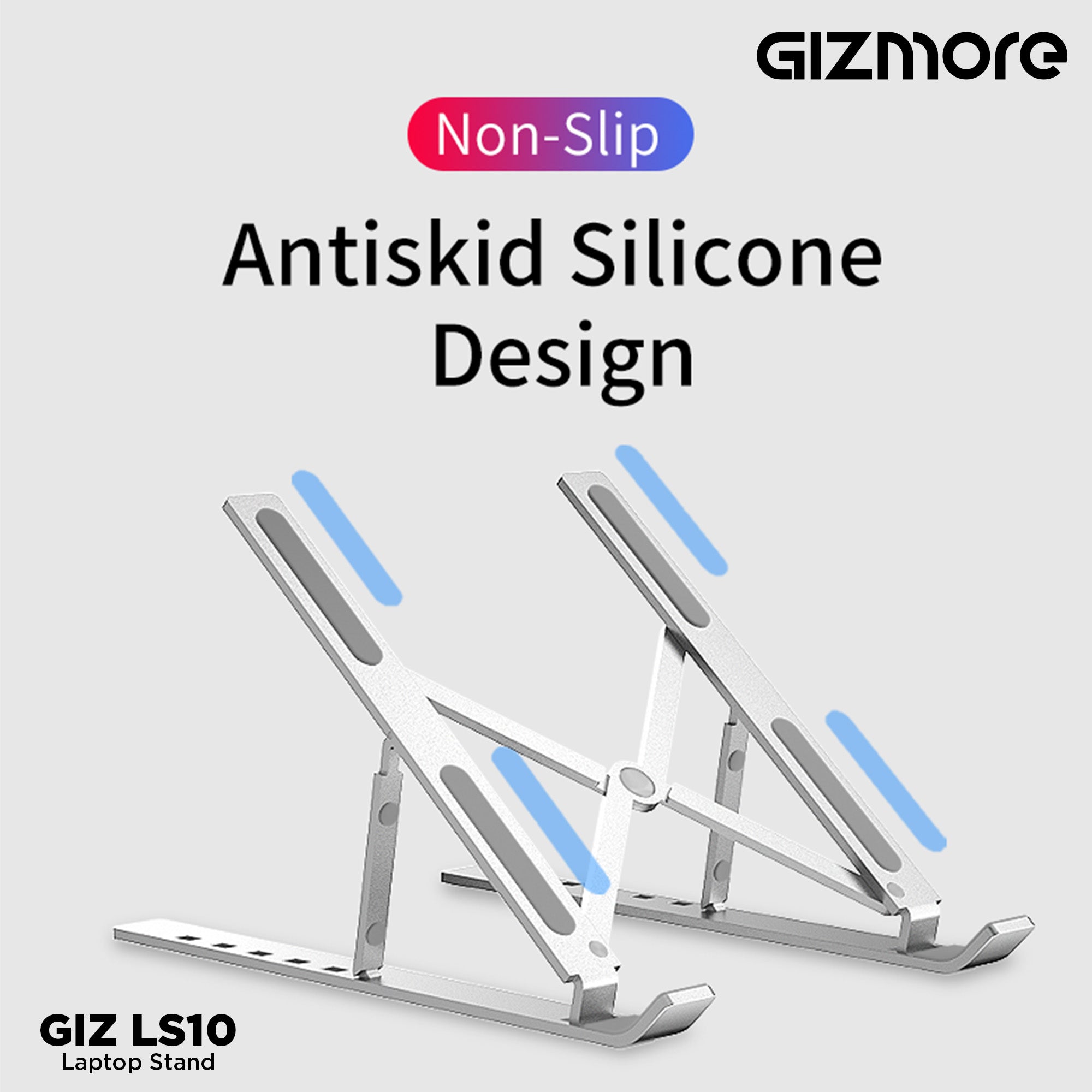 Gizmore Aluminium Adjustable Desk and Floor Laptop Stand
