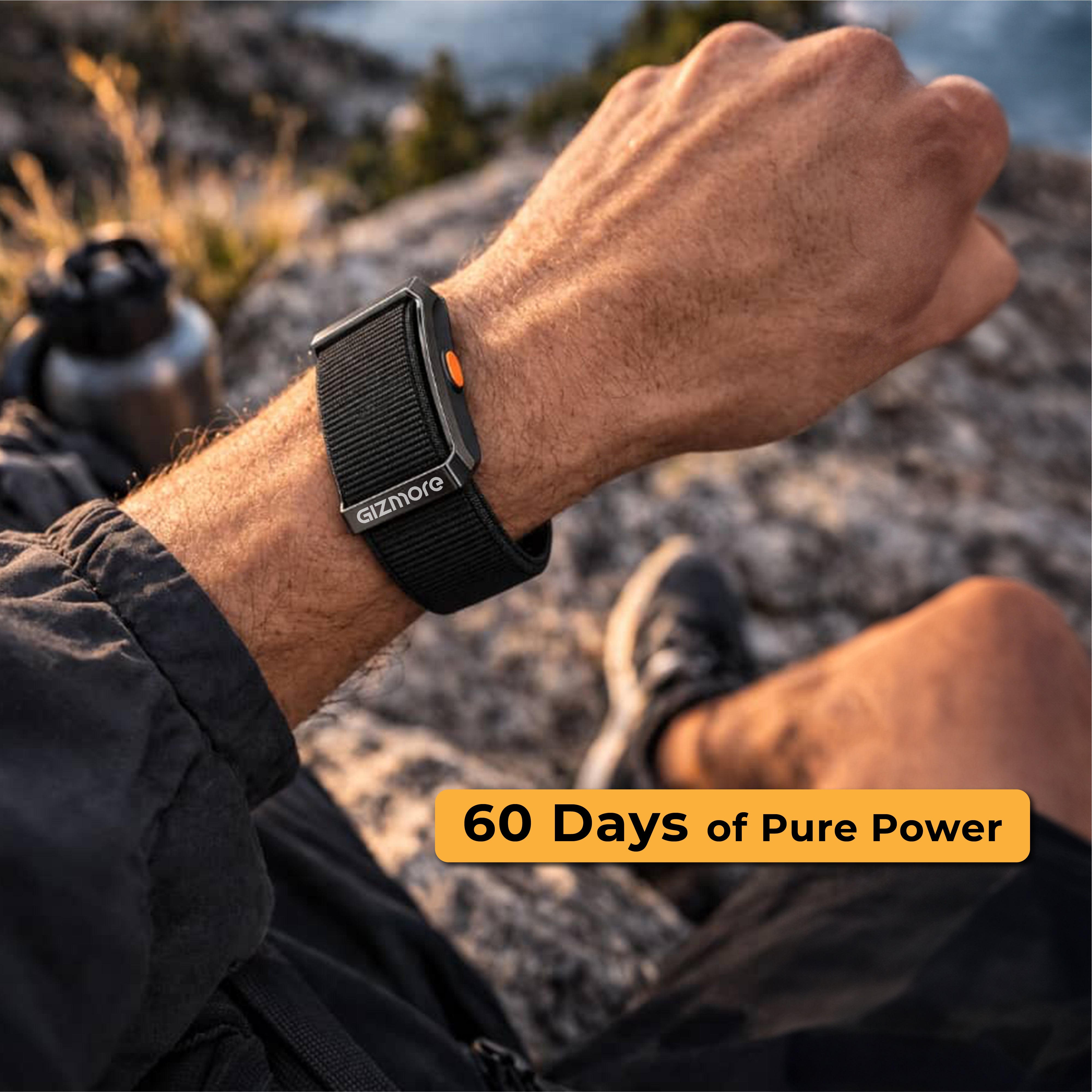 GIZFIT 998 Pulse X Fitness band  with 60 Days Battery Backup, Zinc Alloy Premium Body, Sleep Monitoring with Quality Score, Call & Message Alerts, 100+ Sports Modes, Waterproof Fitness Tracker