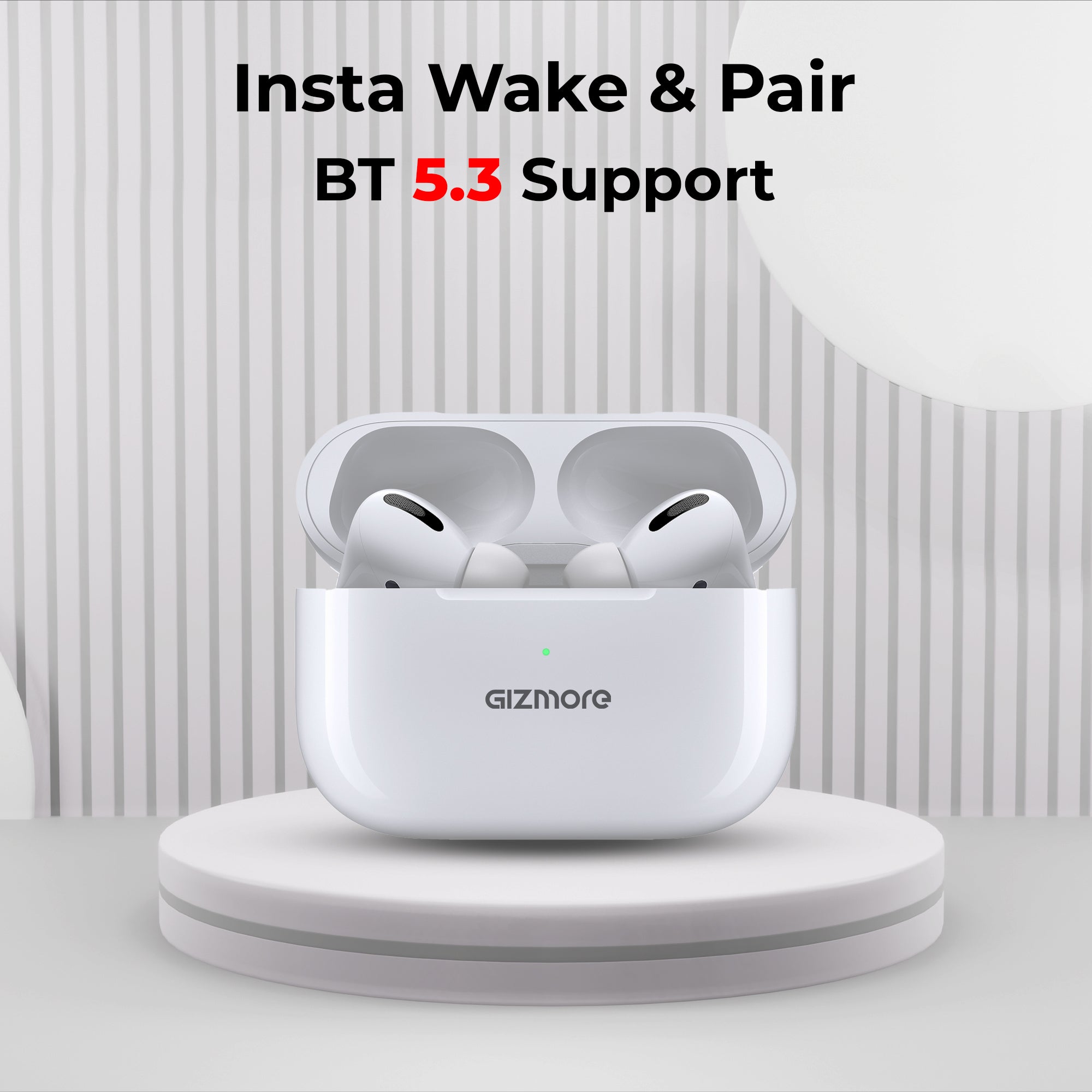 GIZMORE 871 RAGA TWS Wireless Charging Earbuds